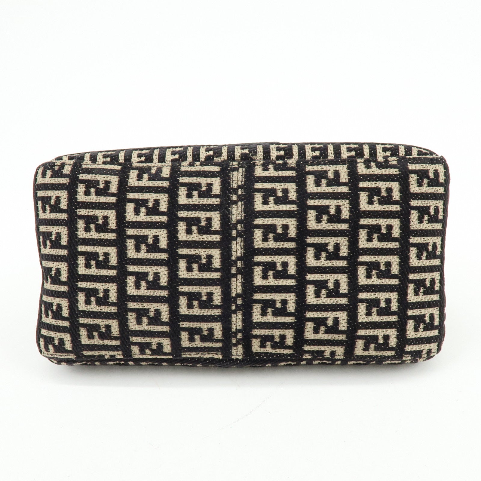 FENDI Mini Mamma Baguette Zucchino Canvas Shoulder Bag 8BR180