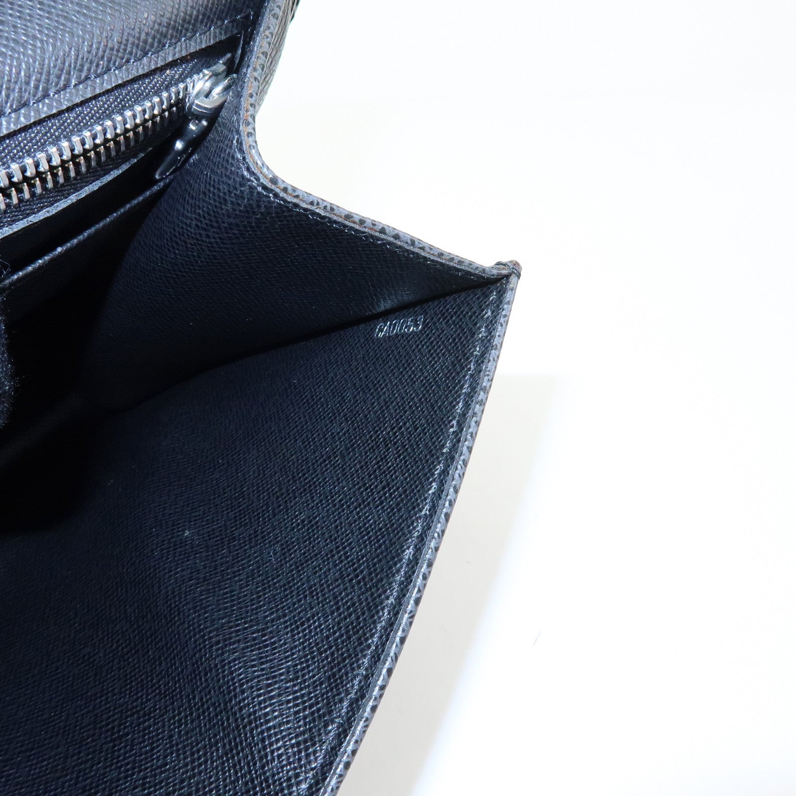 Louis Vuitton Taiga Leather Selenga Clutch Bag Ardoise M30782 Authentic Used F/S