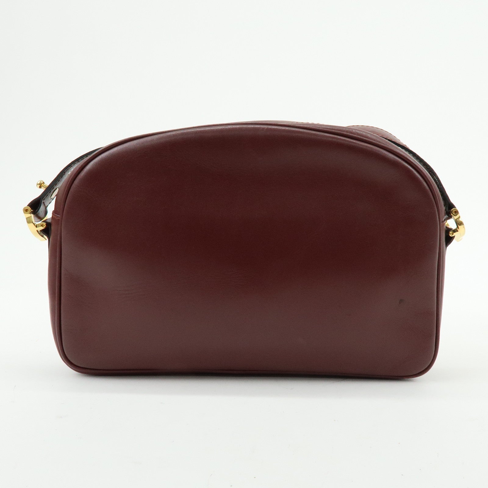 Cartier Must de Cartier Leather Shoulder Bag Crossbody Bag Bordeaux