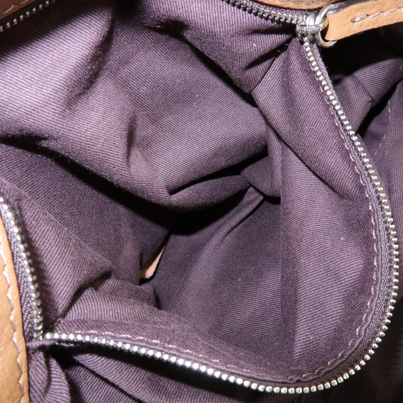 Chloe Paddington Leather Shoulder Bag Boston Bag Brown