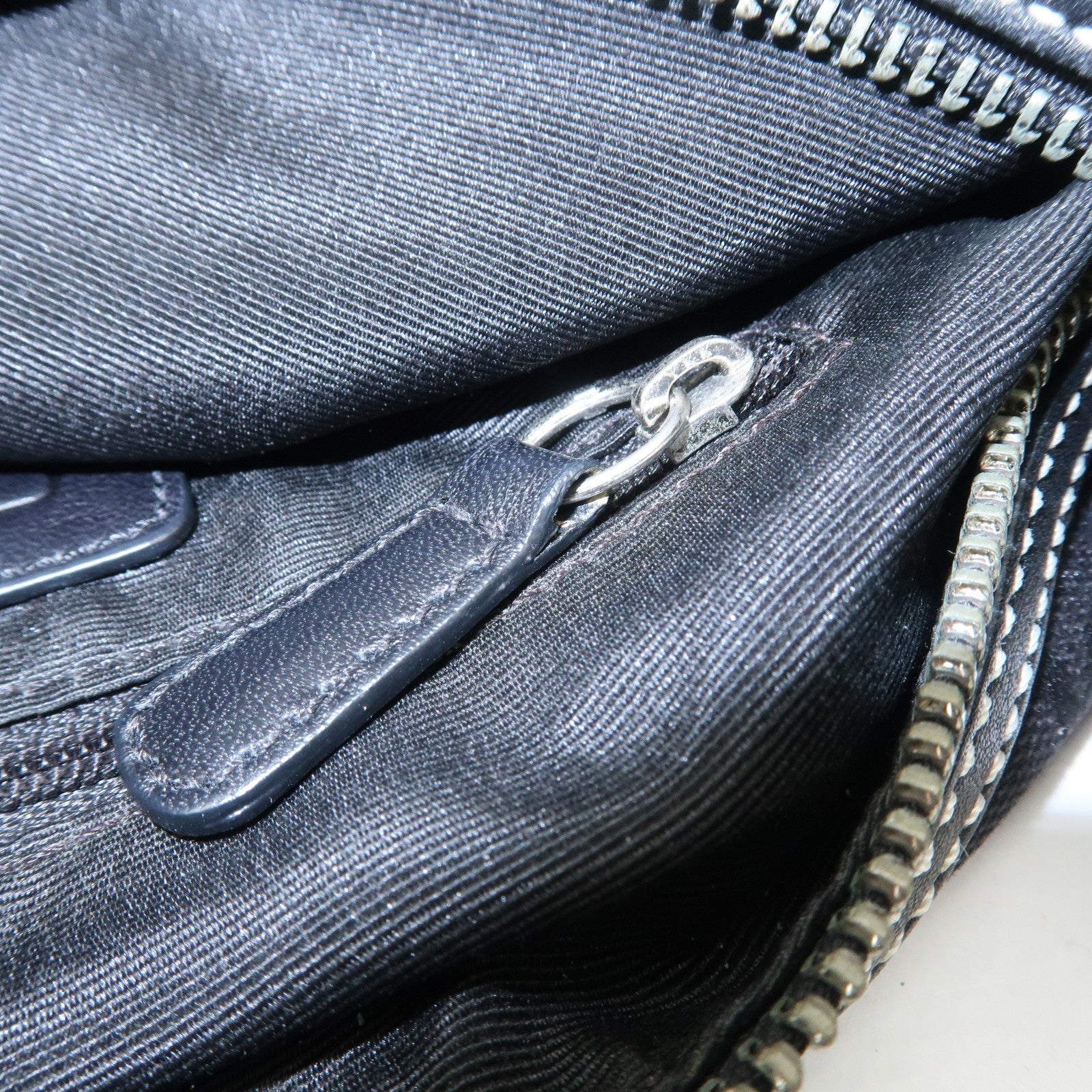 COACH Set of 2 Leather Canvas Shoulder Bag Black Lavender Beige Used