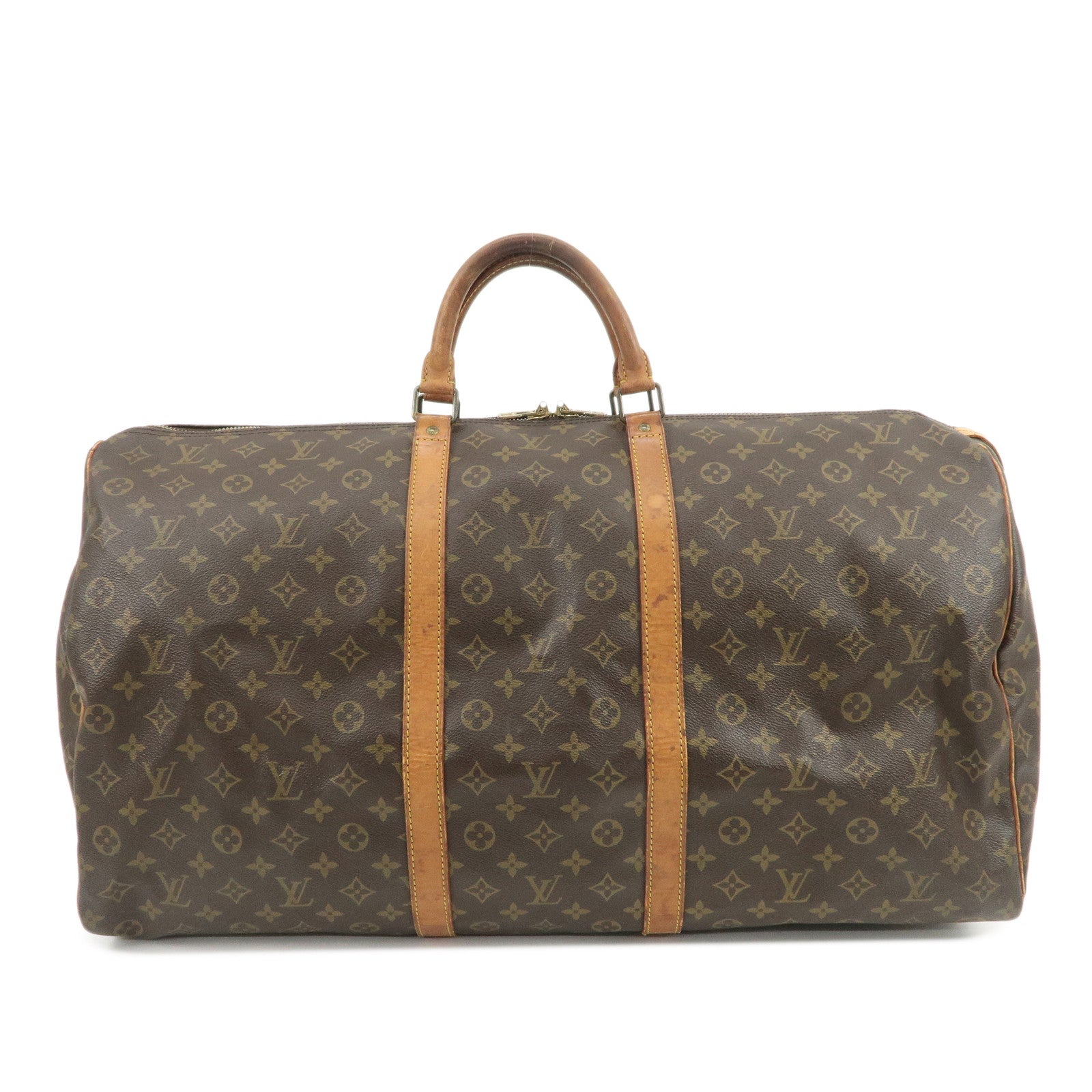 Louis Vuitton Monogram Keep All 60 Boston Bag Brown M41422