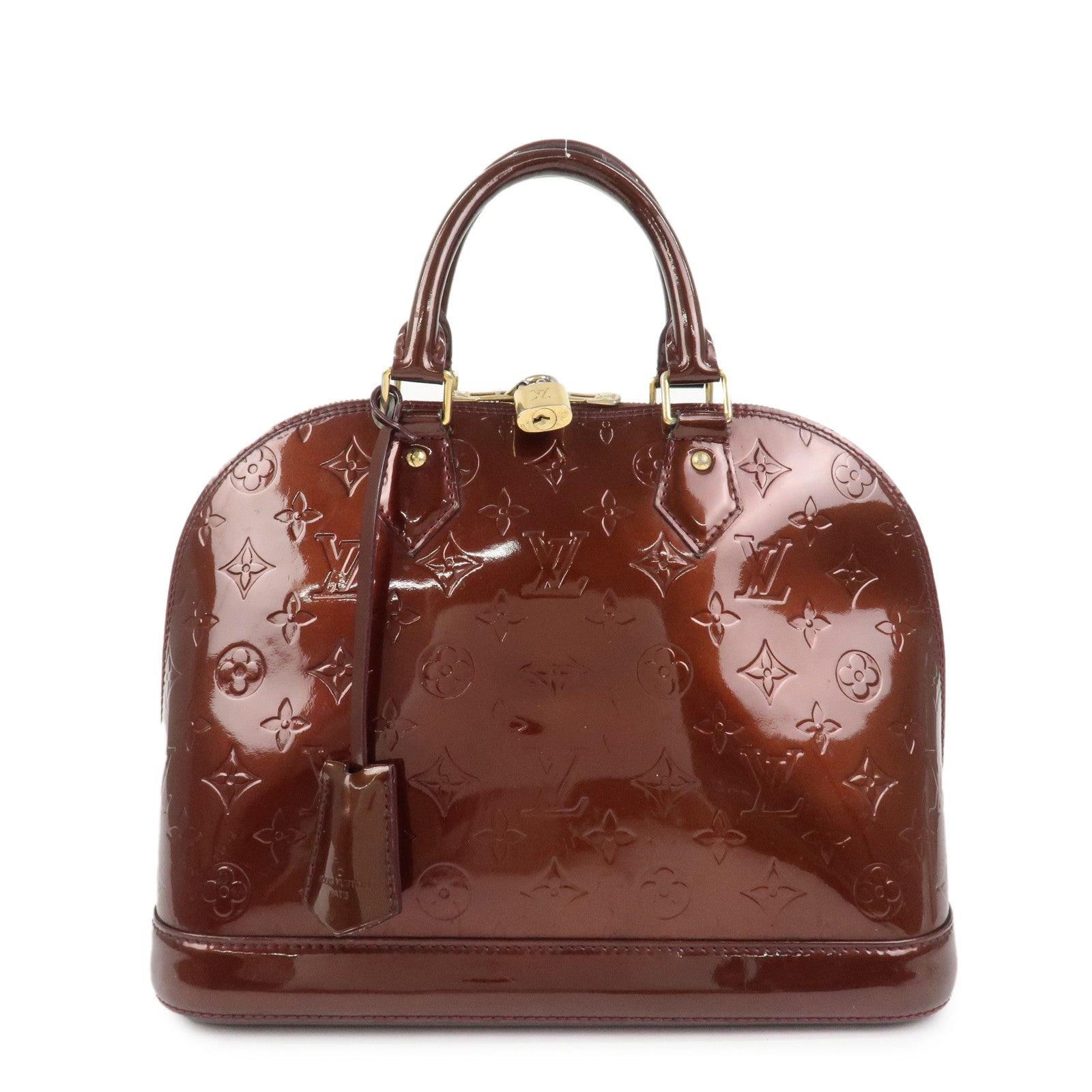 Louis Vuitton Monogram Vernis Alma PM Bag Rouge Fauviste M91691