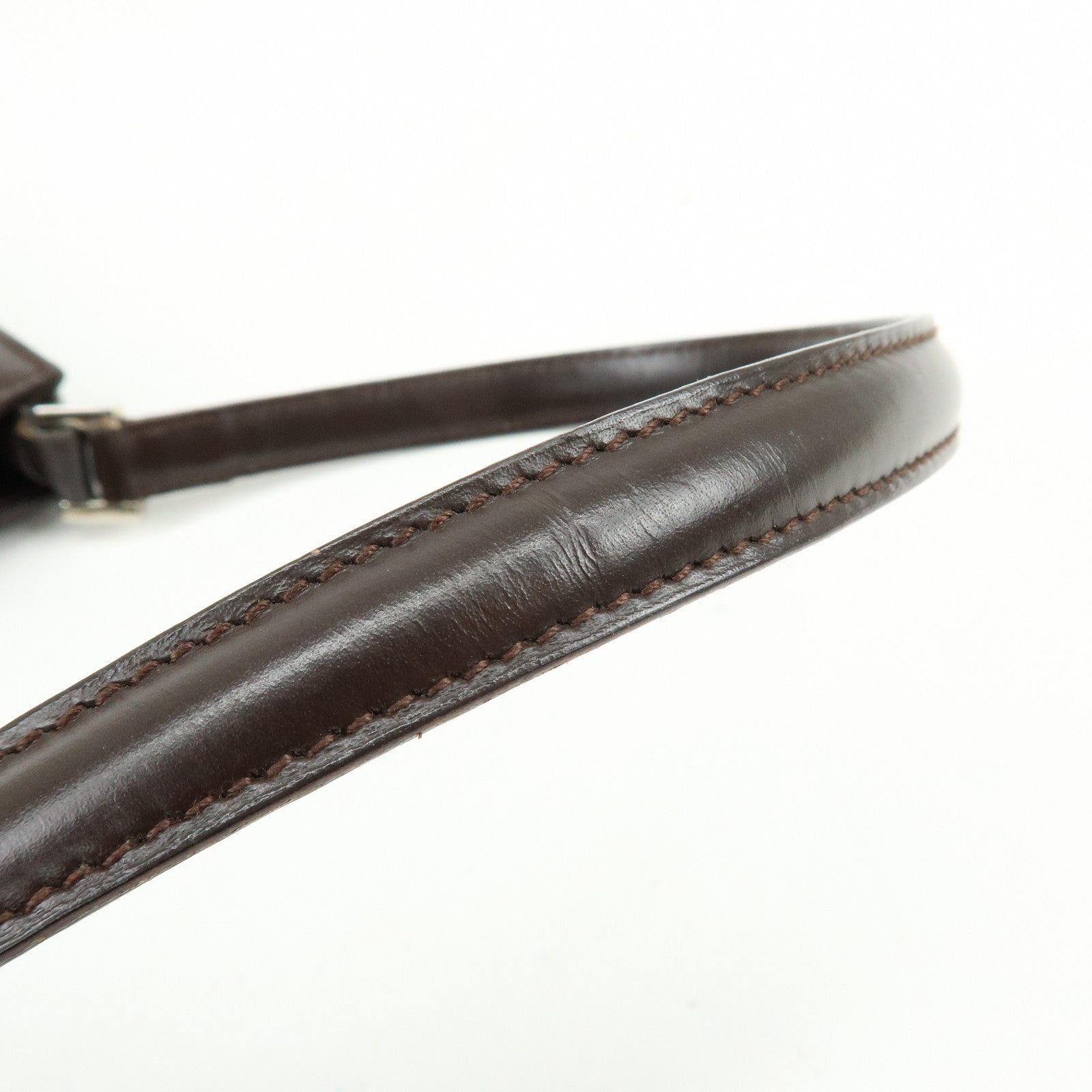 Ferragamo Vara Leather Shoulder Bag Hand Bag Brown