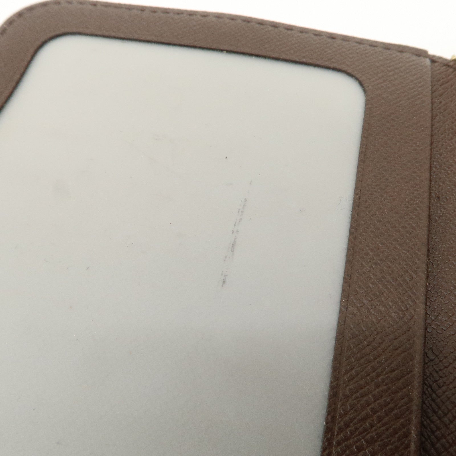 Louis Vuitton Damier Canvas Olaf Organizer Wallet Brown N61723 Used