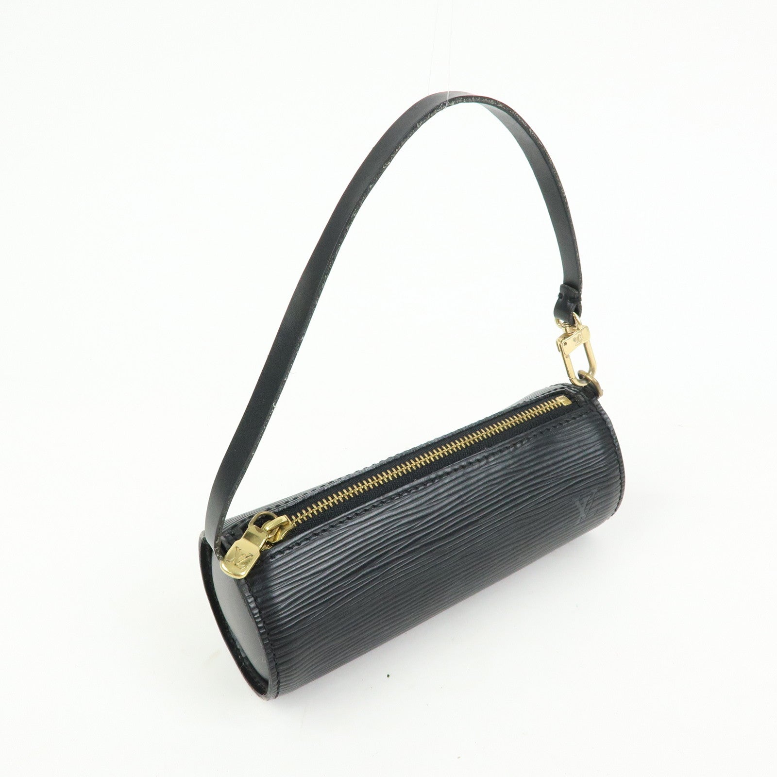 Louis Vuitton Epi Leather Mini Pouch For Soufflot Hand Bag Noir