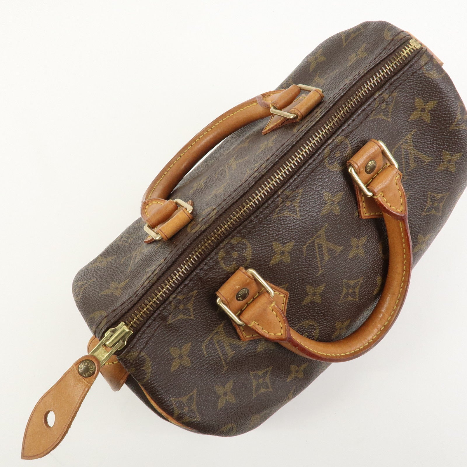 Louis Vuitton Monogram Speedy 25 Boston Bag Hand Bag Brown M41528