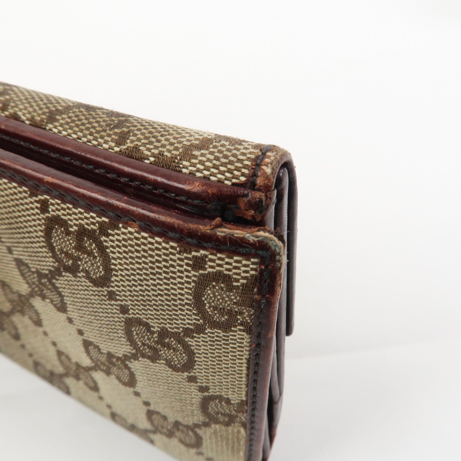 GUCCI Set of 3 Wallet GG Supreme Guccissima Leather Pink Beige