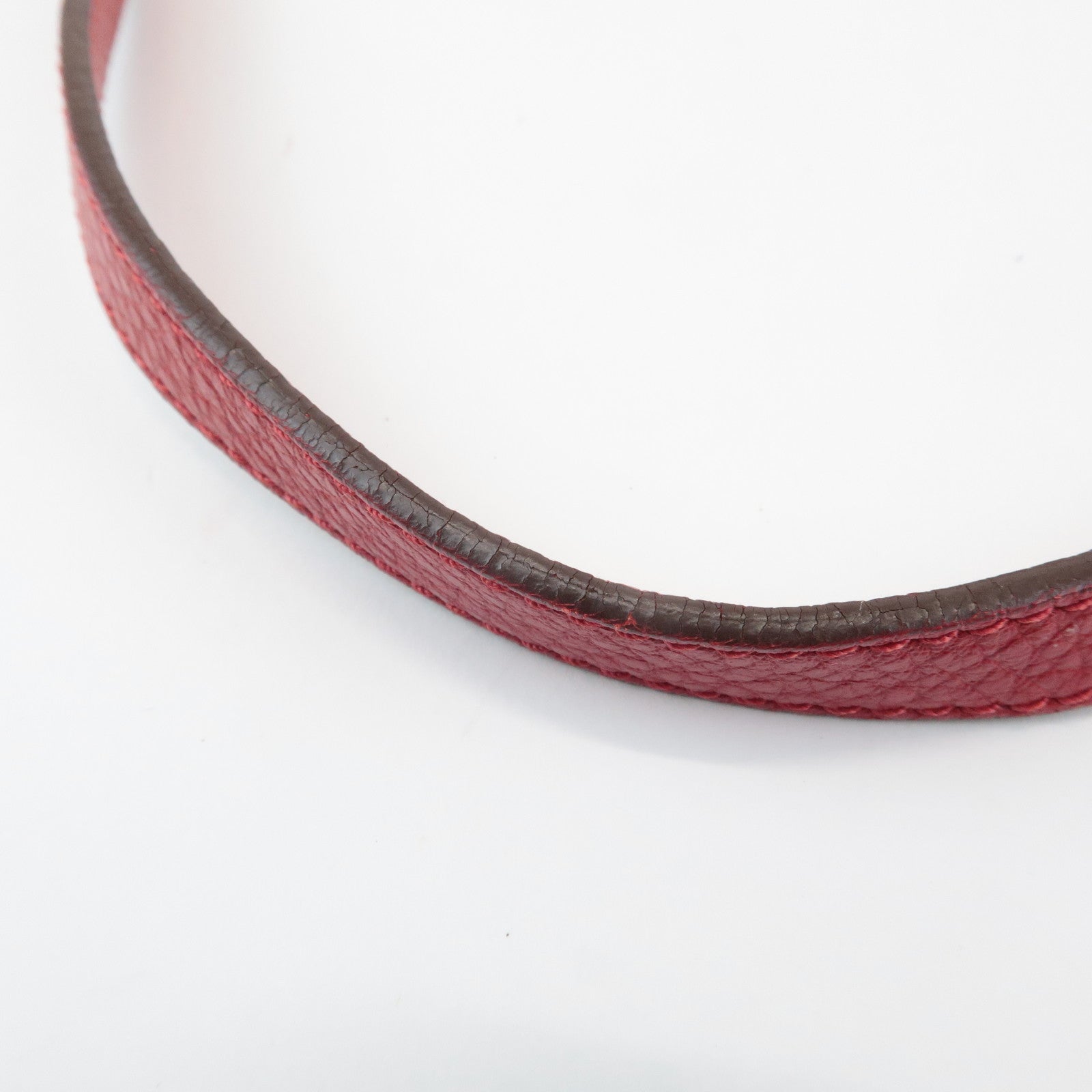 Ferragamo Gancini Leather Shoulder Bag Ferragamo Red Used