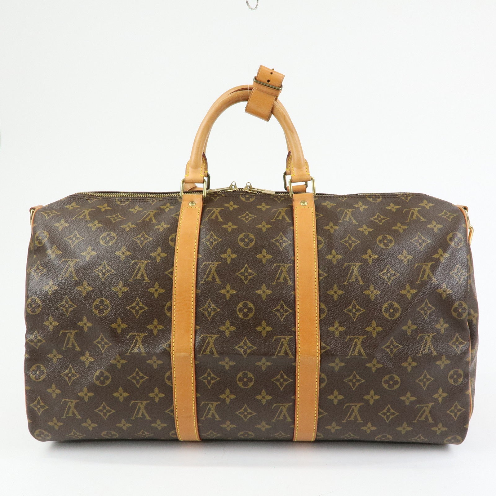 Louis Vuitton Monogram Keep All Bandouliere 50 Boston Bag M41416