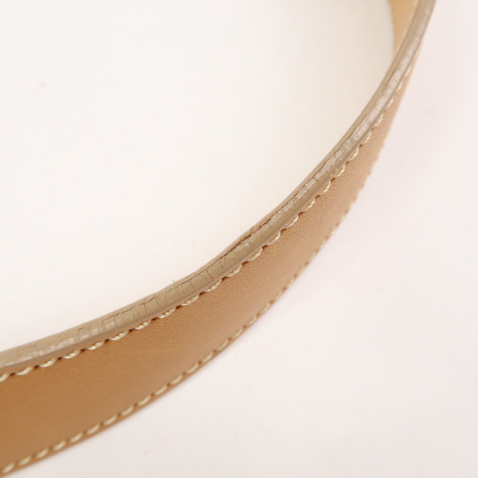 CELINE C Macadam Suede Leather Shoulder Bag Pink Light Brown