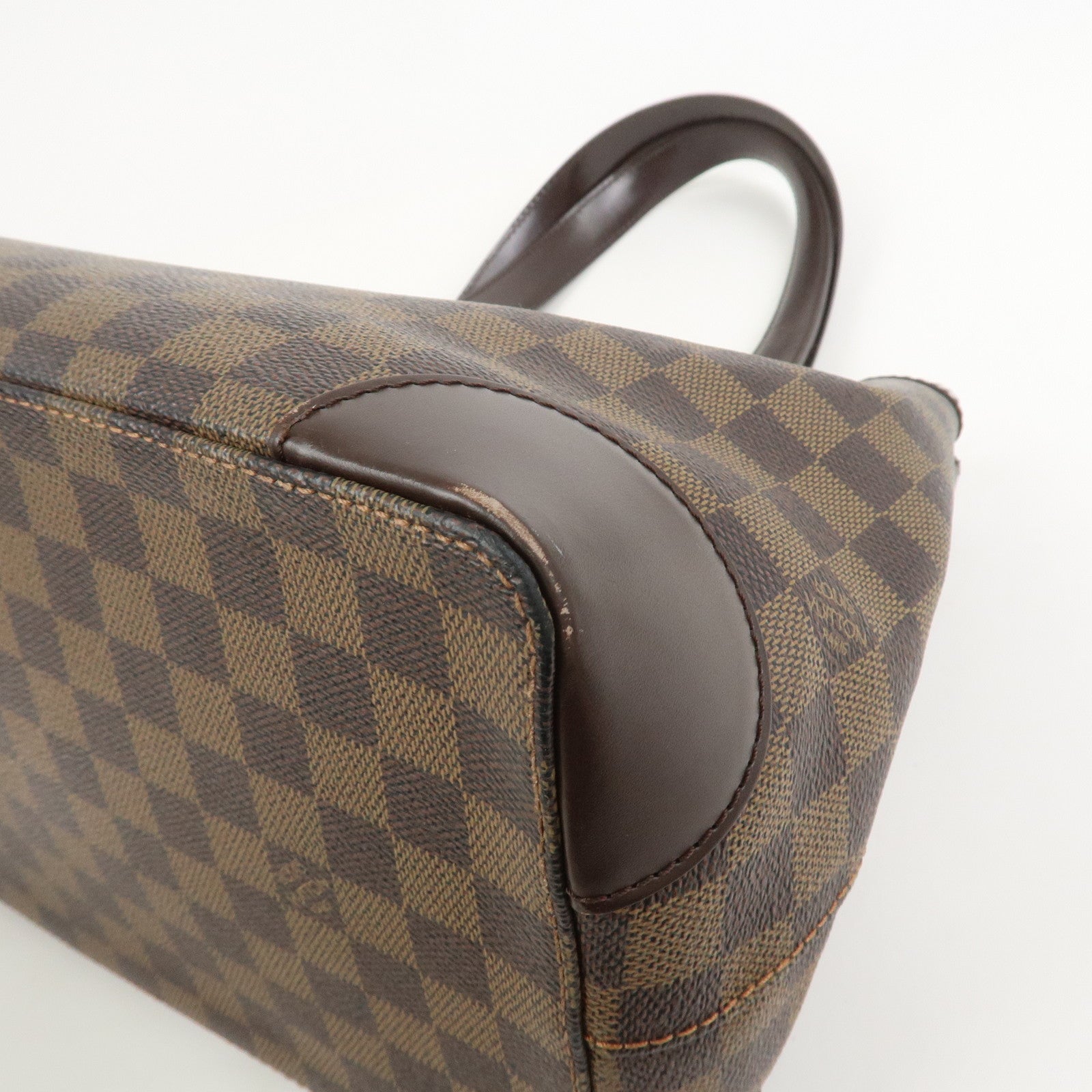 Louis Vuitton Damier Ebene Hampstead PM Hand Bag Tote Bag N51205