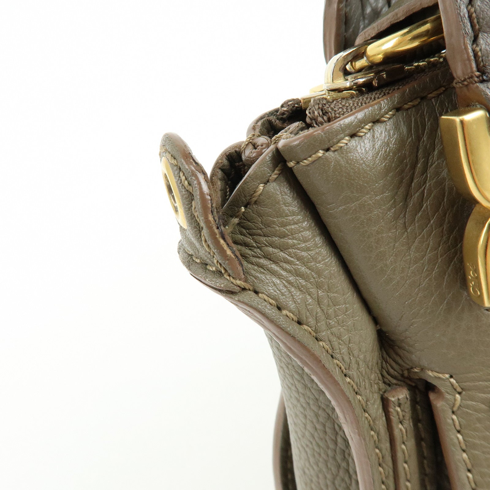 Chloe Mercy Leather 2Way Bag Shoulder Bag Brown