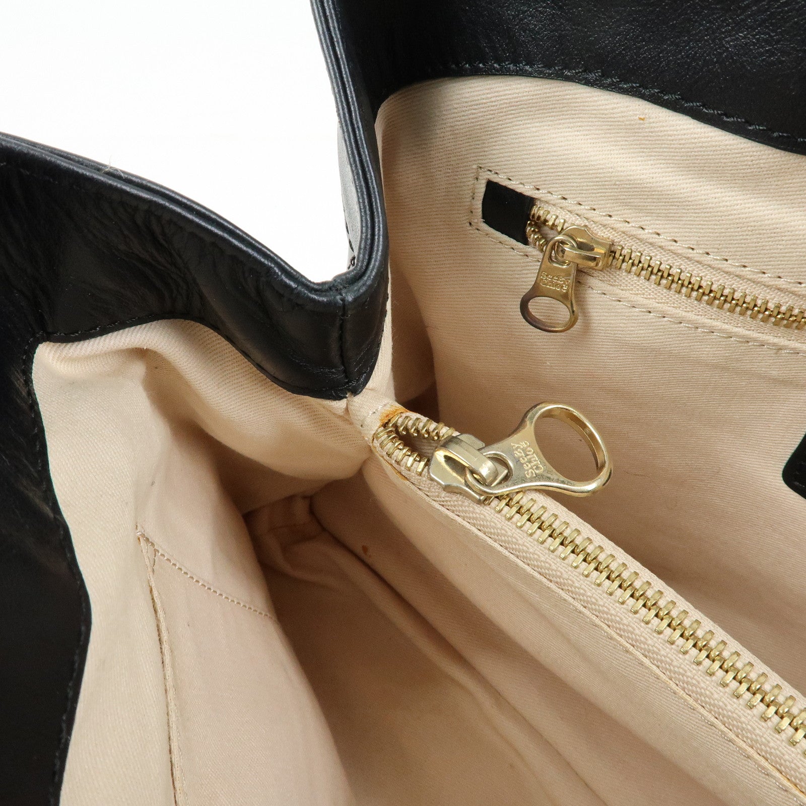 Chloe See By Chloe Leather 2Way Bag Shoulder Bag PInk Beige Black