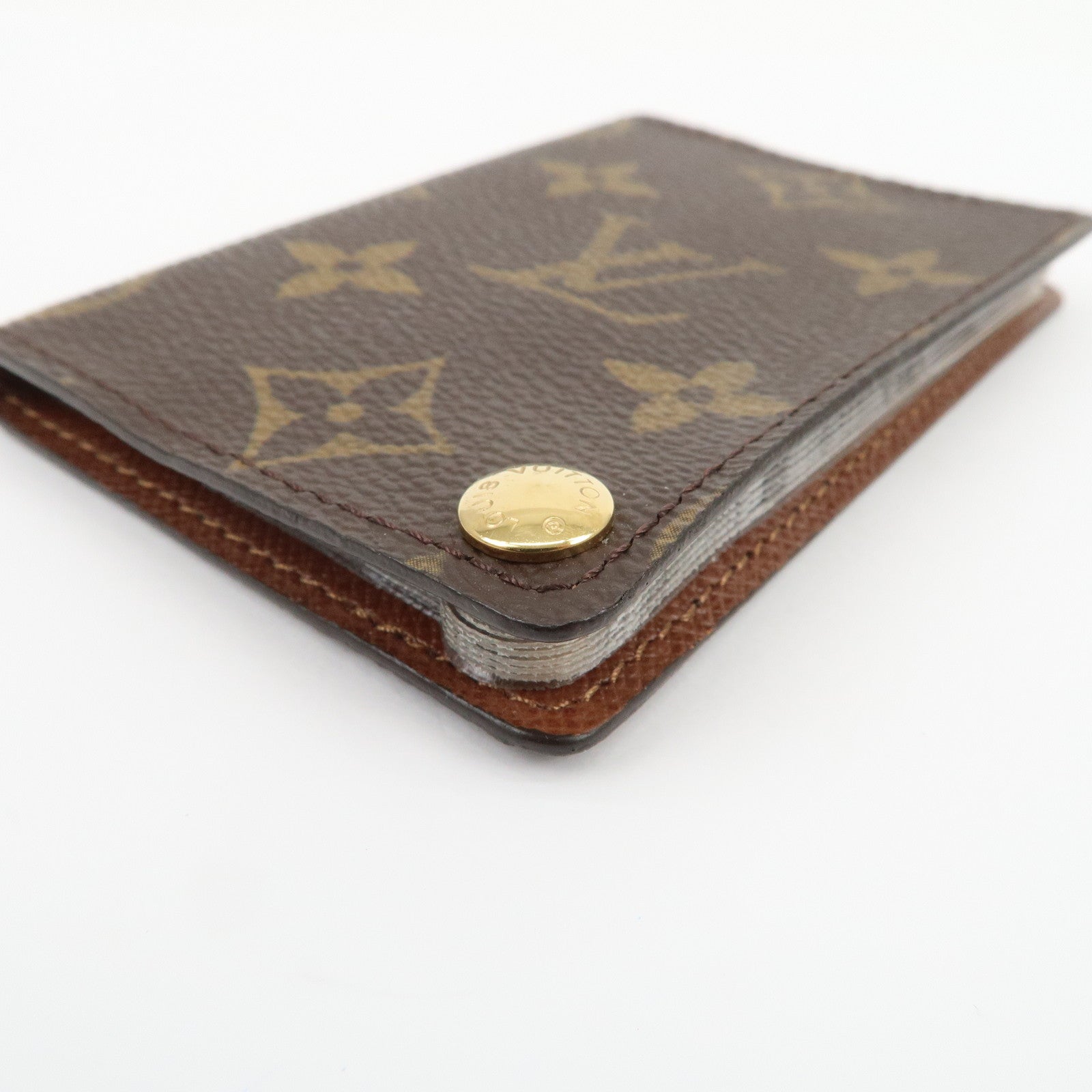 Louis Vuitton Monogram Porte Cartes Credit Pression Brown M60937