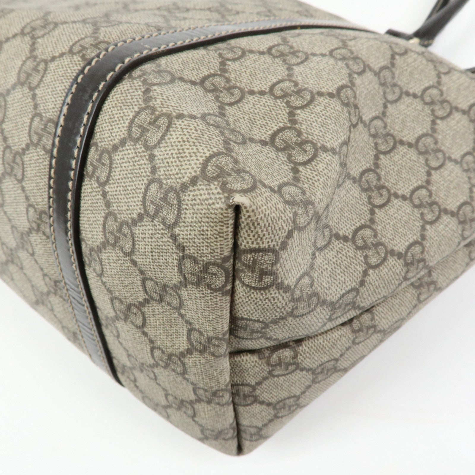 GUCCI GG Supreme Patent Leather Tote Bag Shoulder Bag 197953