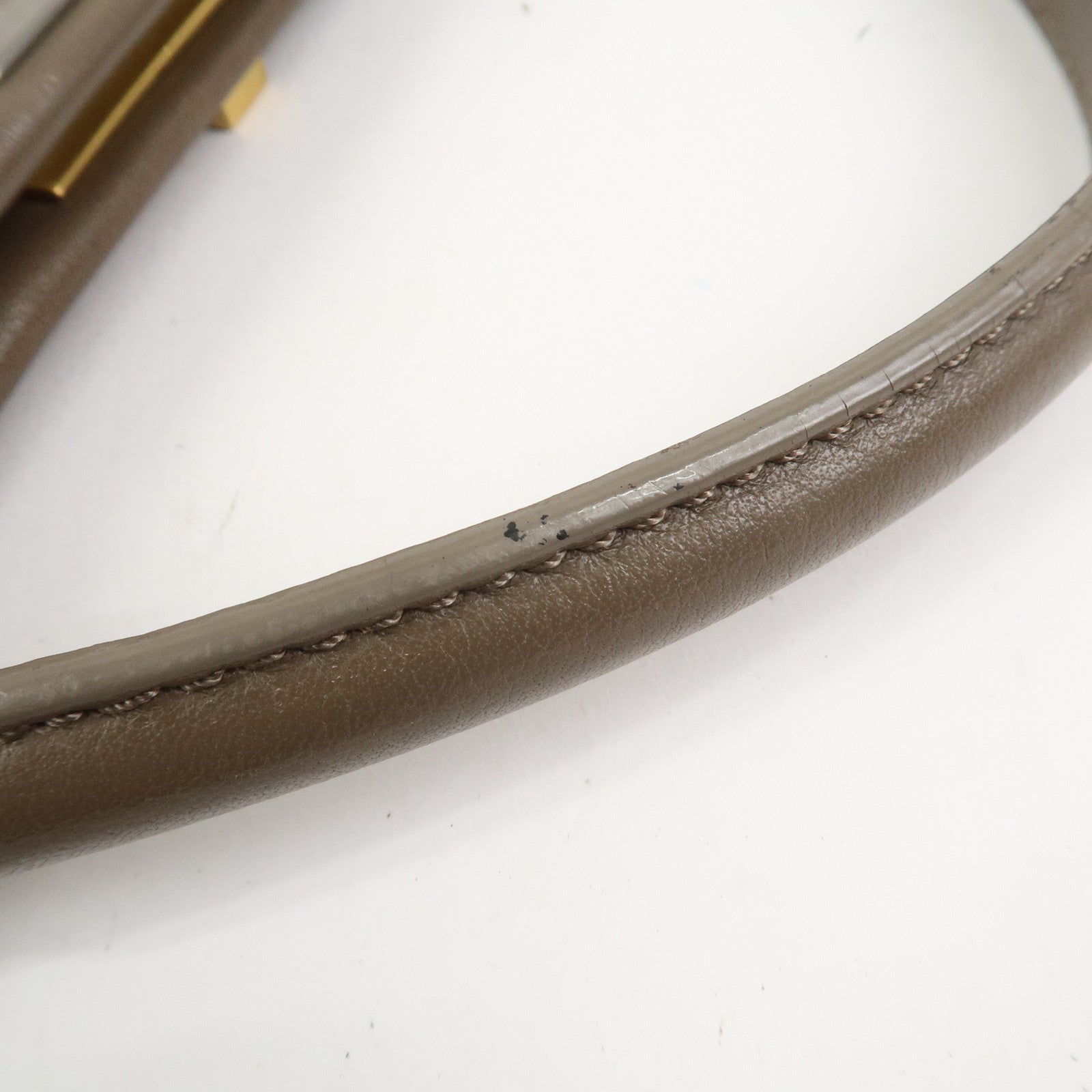 FENDI Leather Peekaboo 2Way Shoulder Bag Hand Bag Brown 8BN226