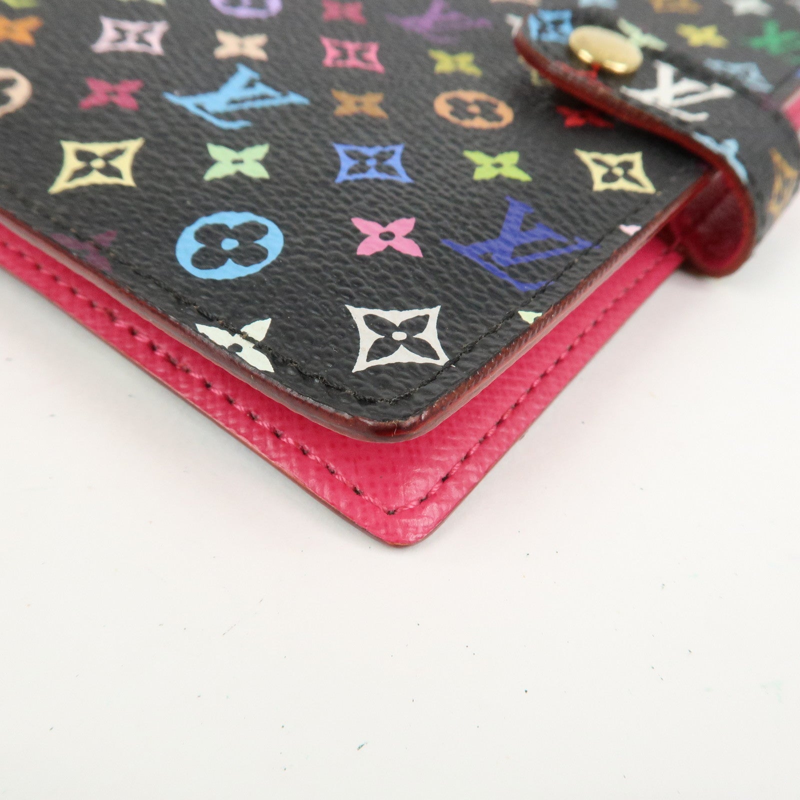 Louis Vuitton Monogram Multicolor Canvas Leather Agenda PM R21076
