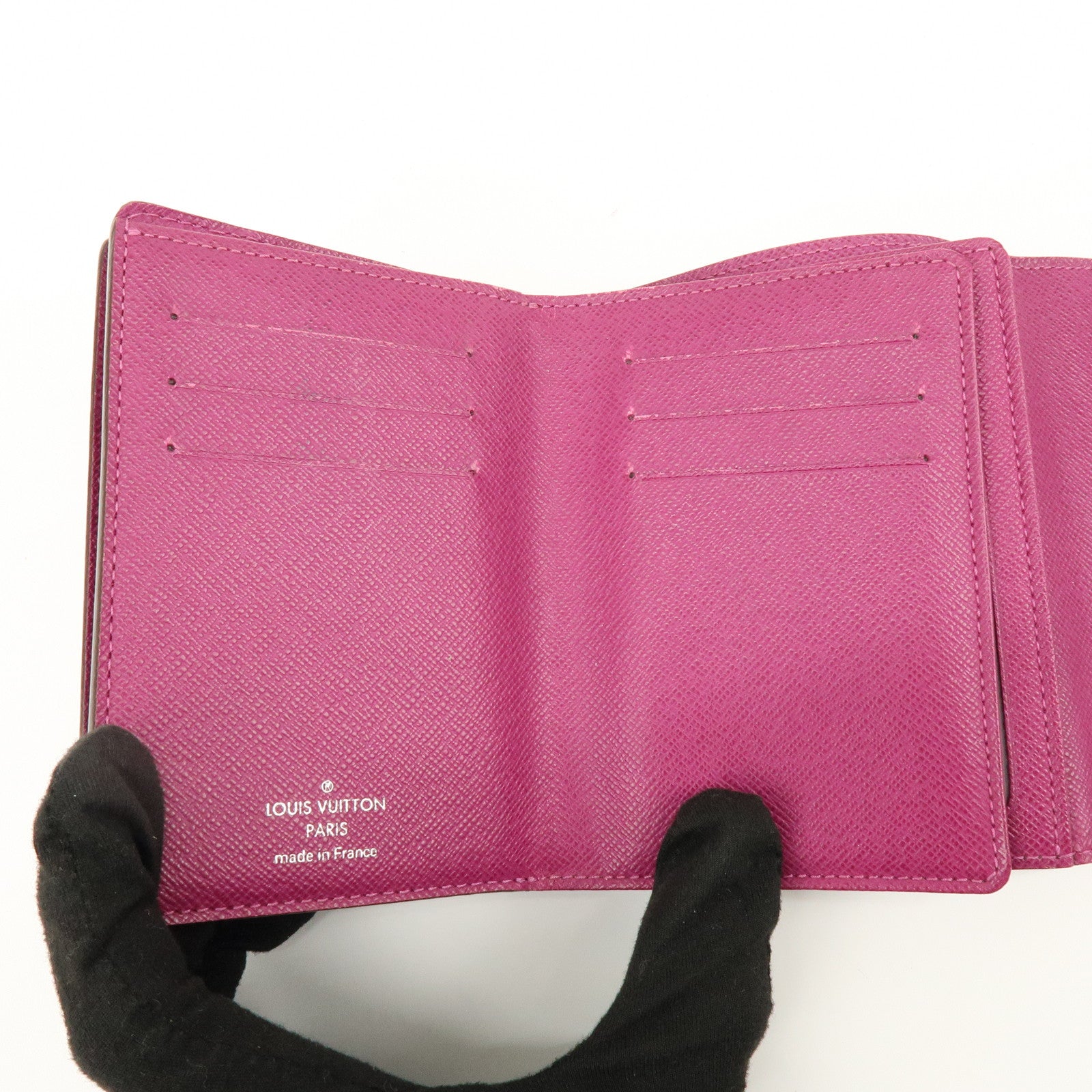 Louis Vuitton Epi Portefeuille Joy Leather Wallet Cassis M6658K