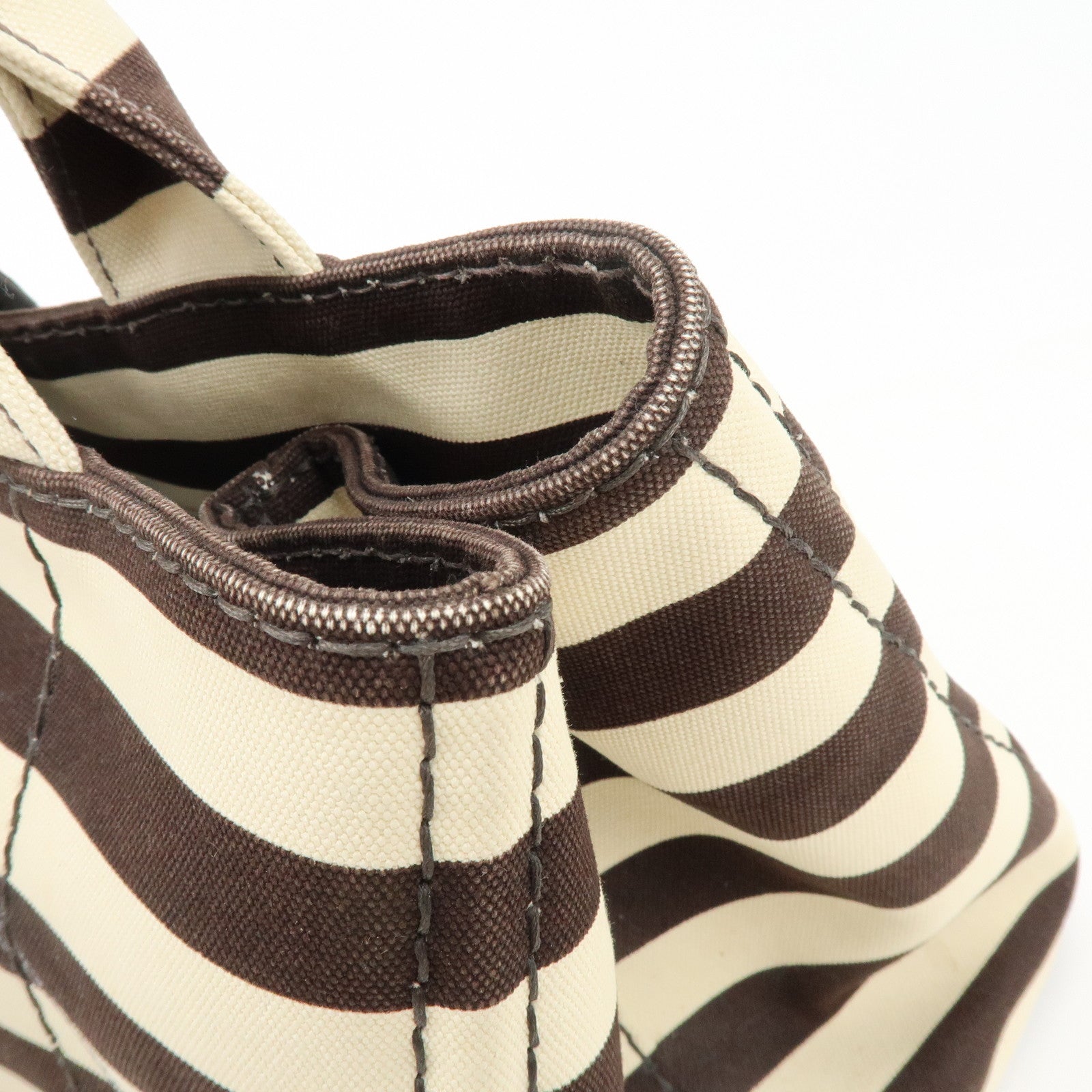 PRADA Canapa Triangle Logo Canvas 2Way Hand Bag Shoulder Bag B2642B