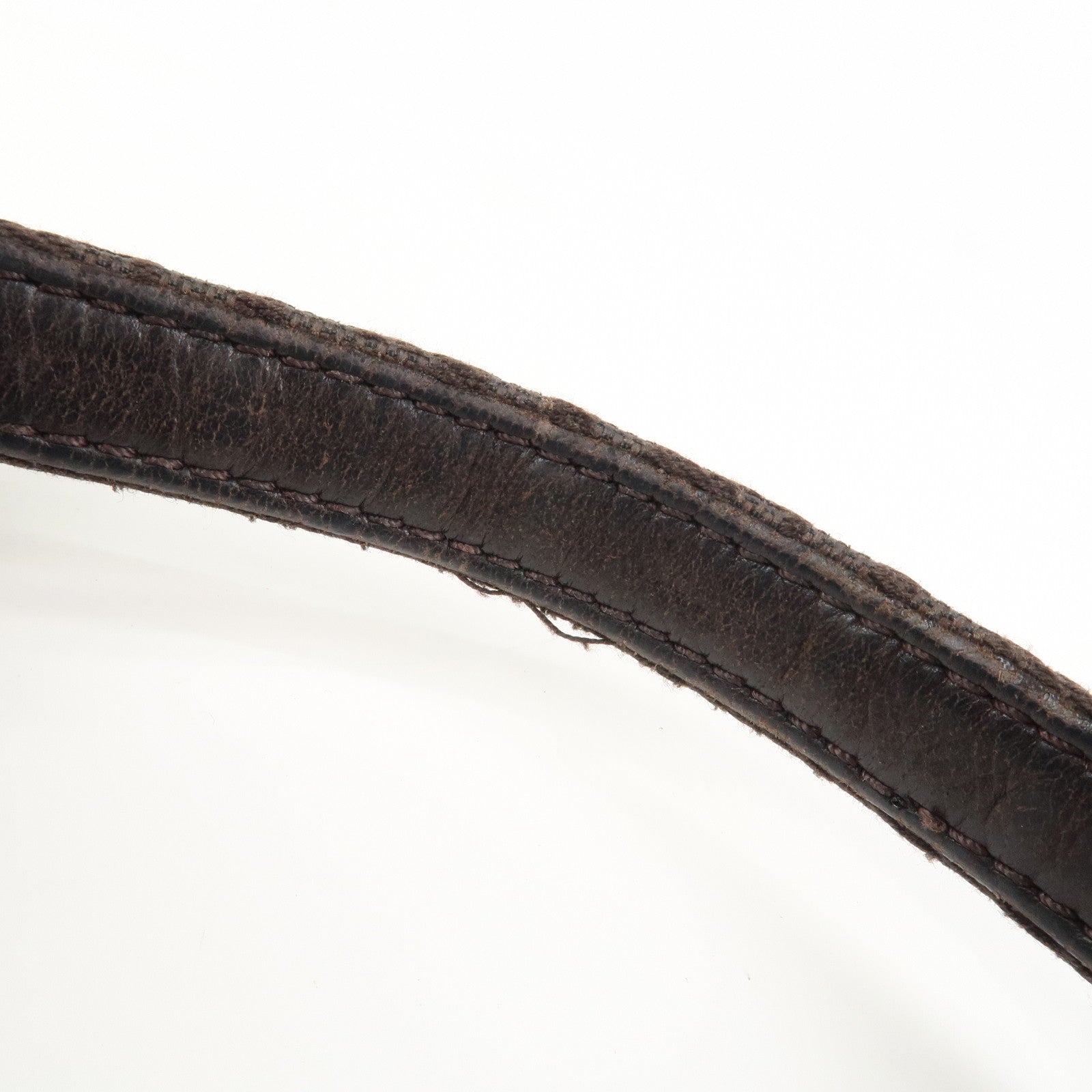 FENDI Denim Tote Bag Shoulder Bag Navy Brown 8BH165