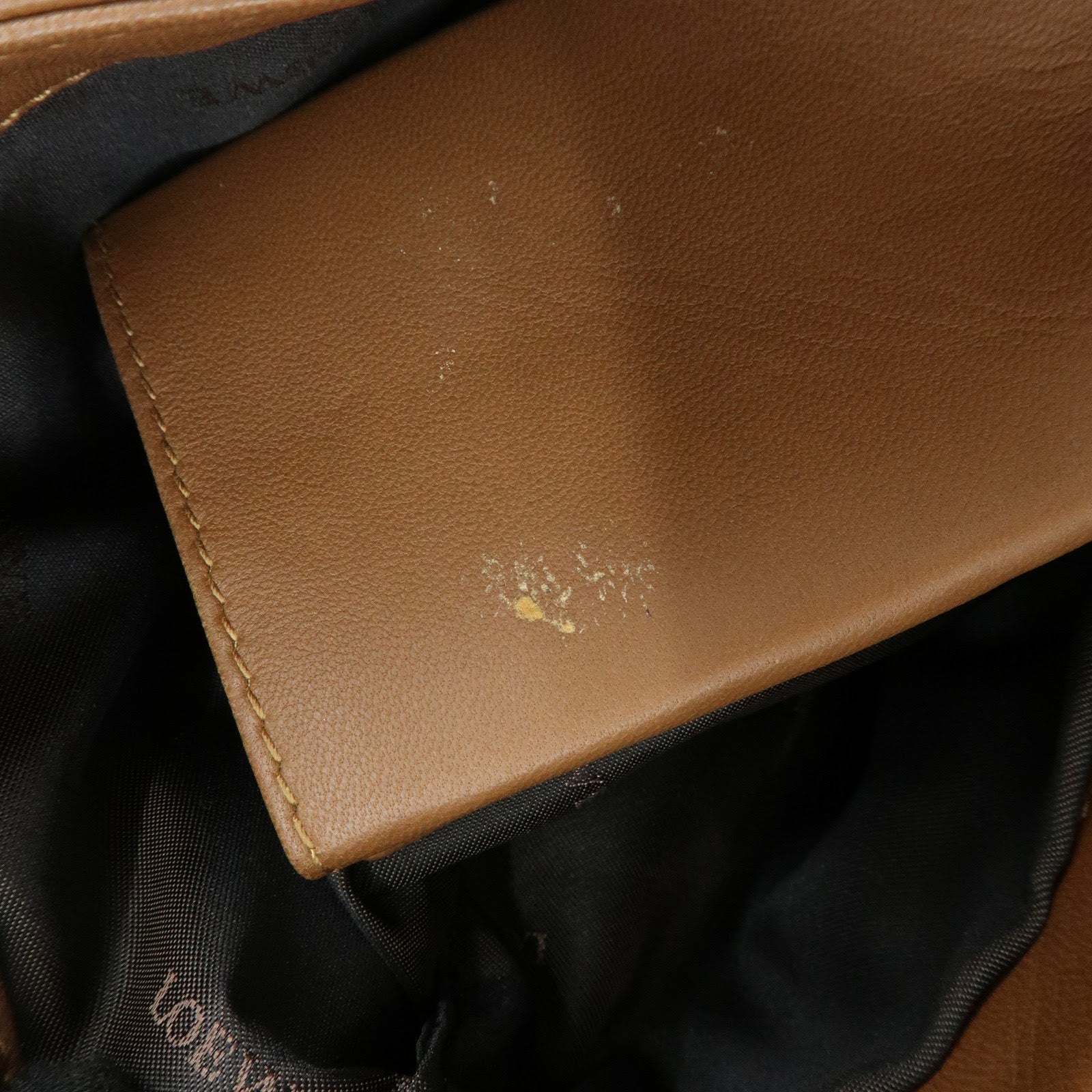 LOEWE Anagram Nappa Leather Shoulder Bag Hand Bag Brown
