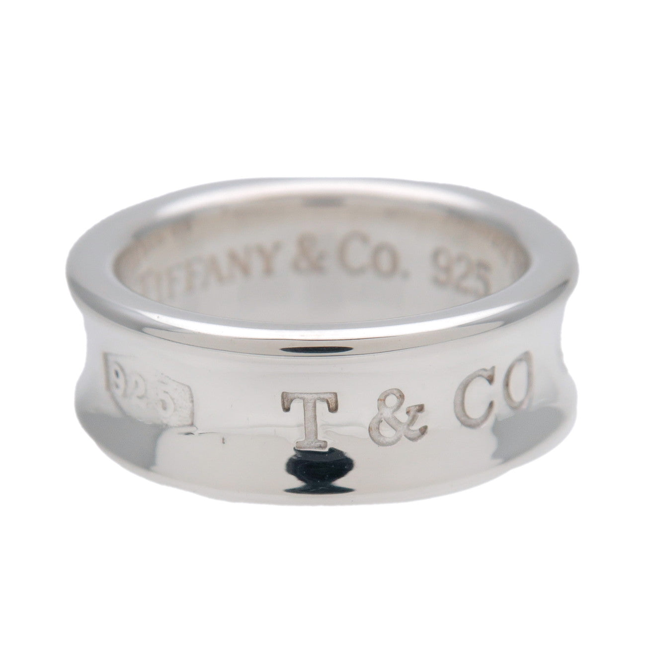 Tiffany & Co 1837 Narrow Ring Medium SV925 Silver US5 EU49 HK10.5