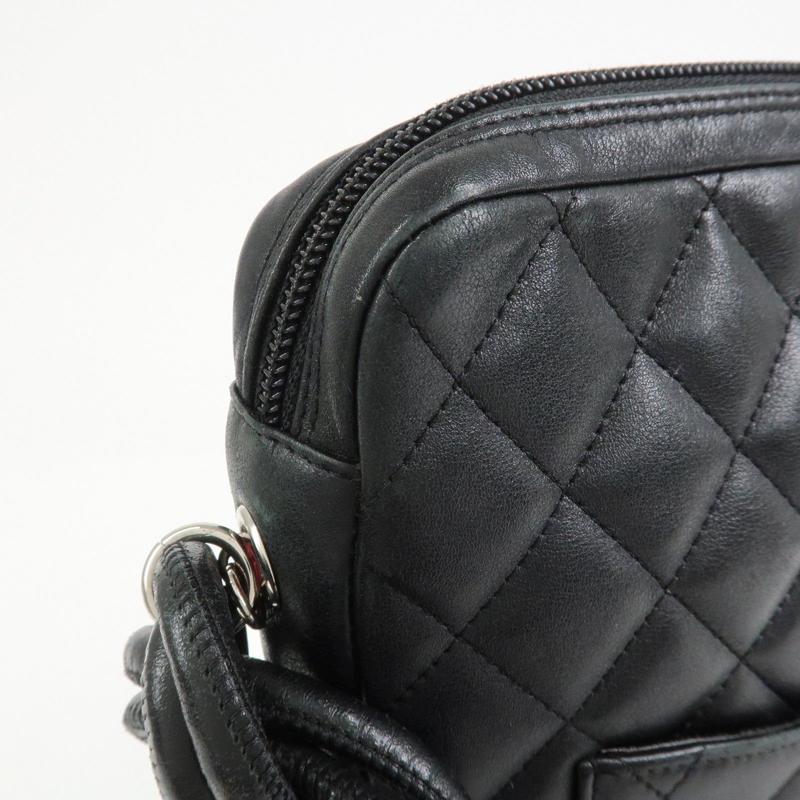 CHANEL Cambon Line Lambskin Medium Pochette Shoulder Bag A25178