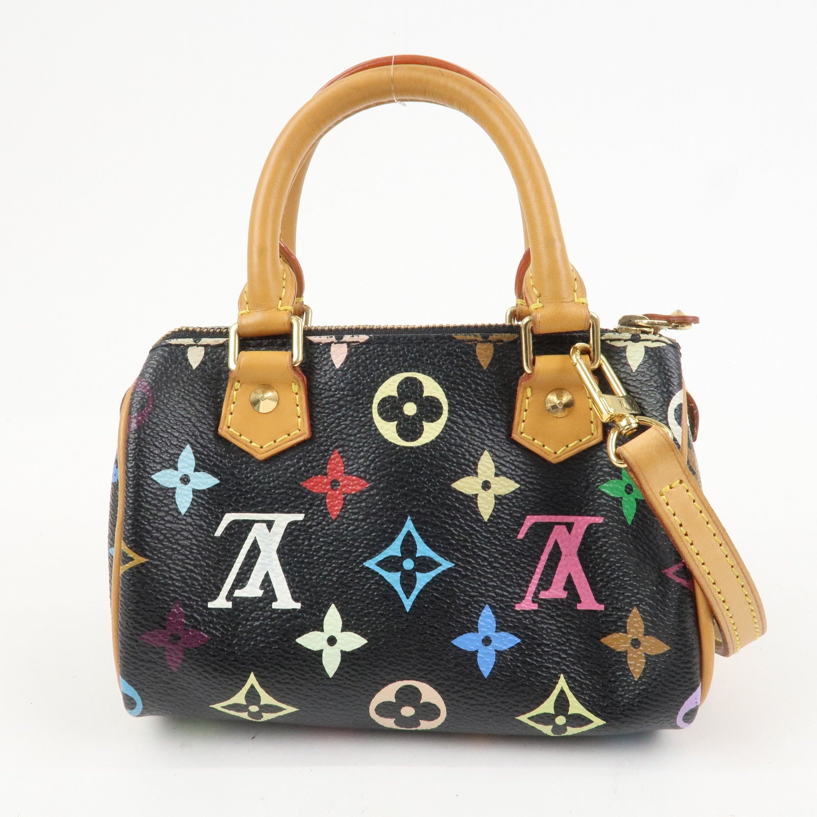 Louis Vuitton Monogram Multicolor Mini Speedy Mini Bag Noir M92644