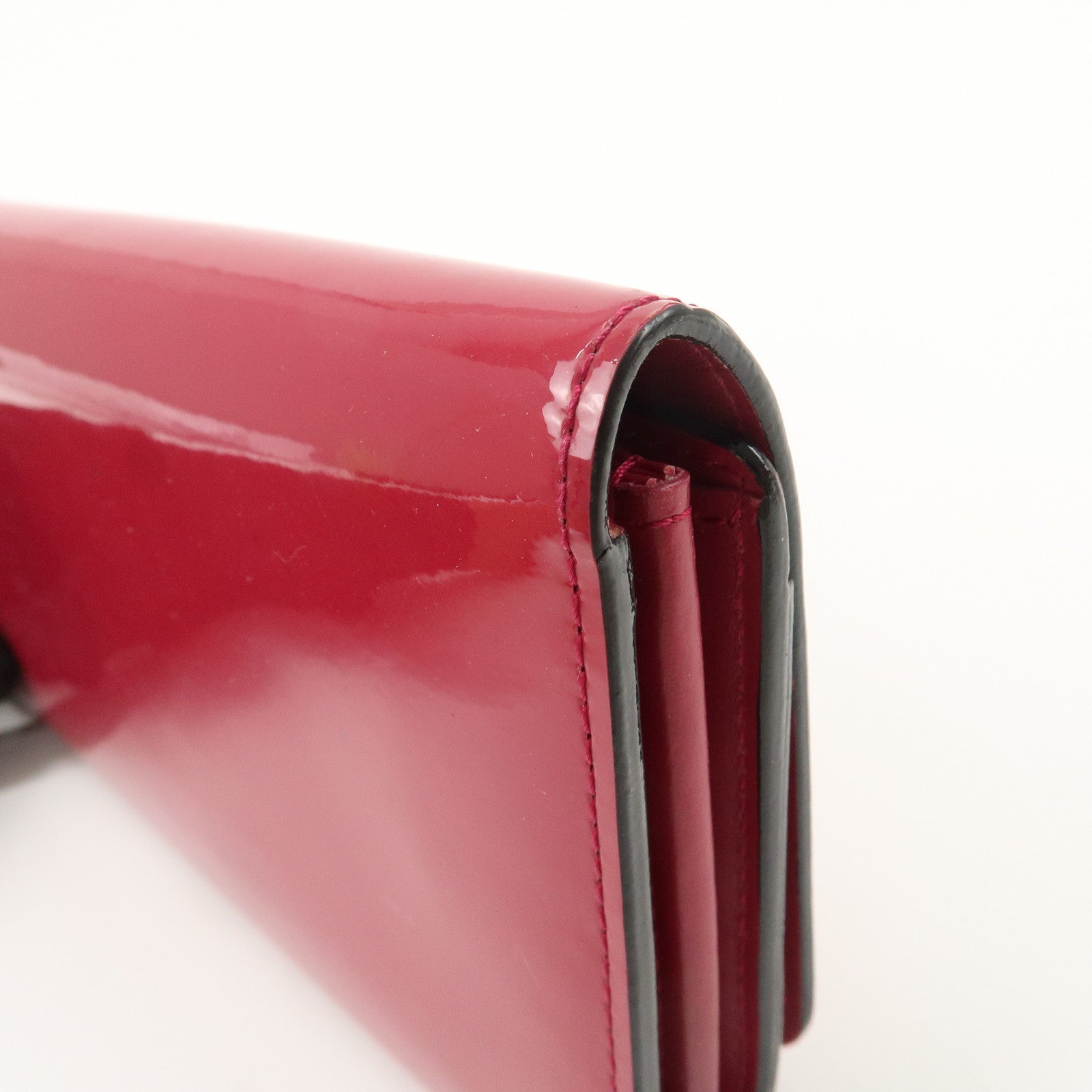 Louis Vuitton Vernis Leather Louise GM Clutch Bag Wallet Rose Indien M61317