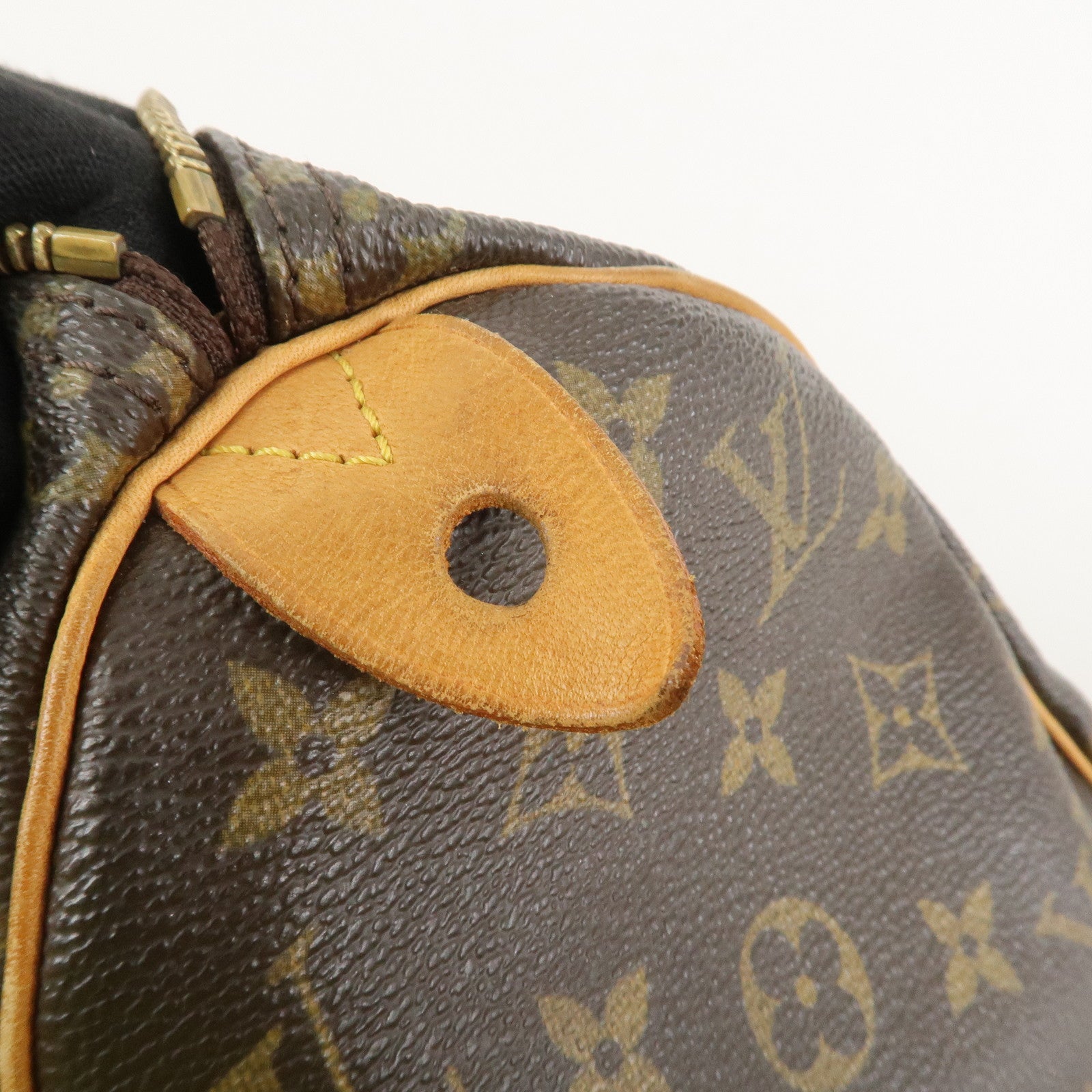 Louis Vuitton Monogram Speedy 25 Boston Bag Hand Bag Brown M41528