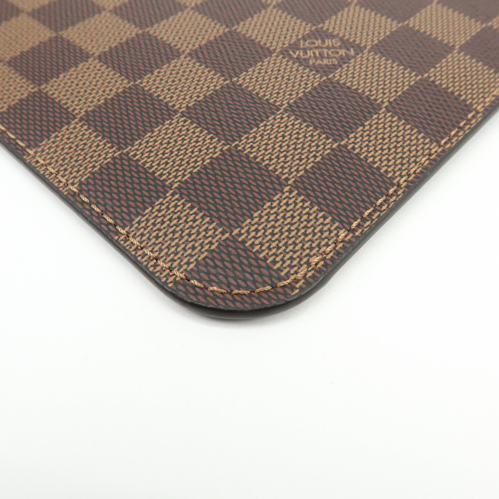 Louis Vuitton Damier Canvas Pouch for Neverfull MM Ebene N41358