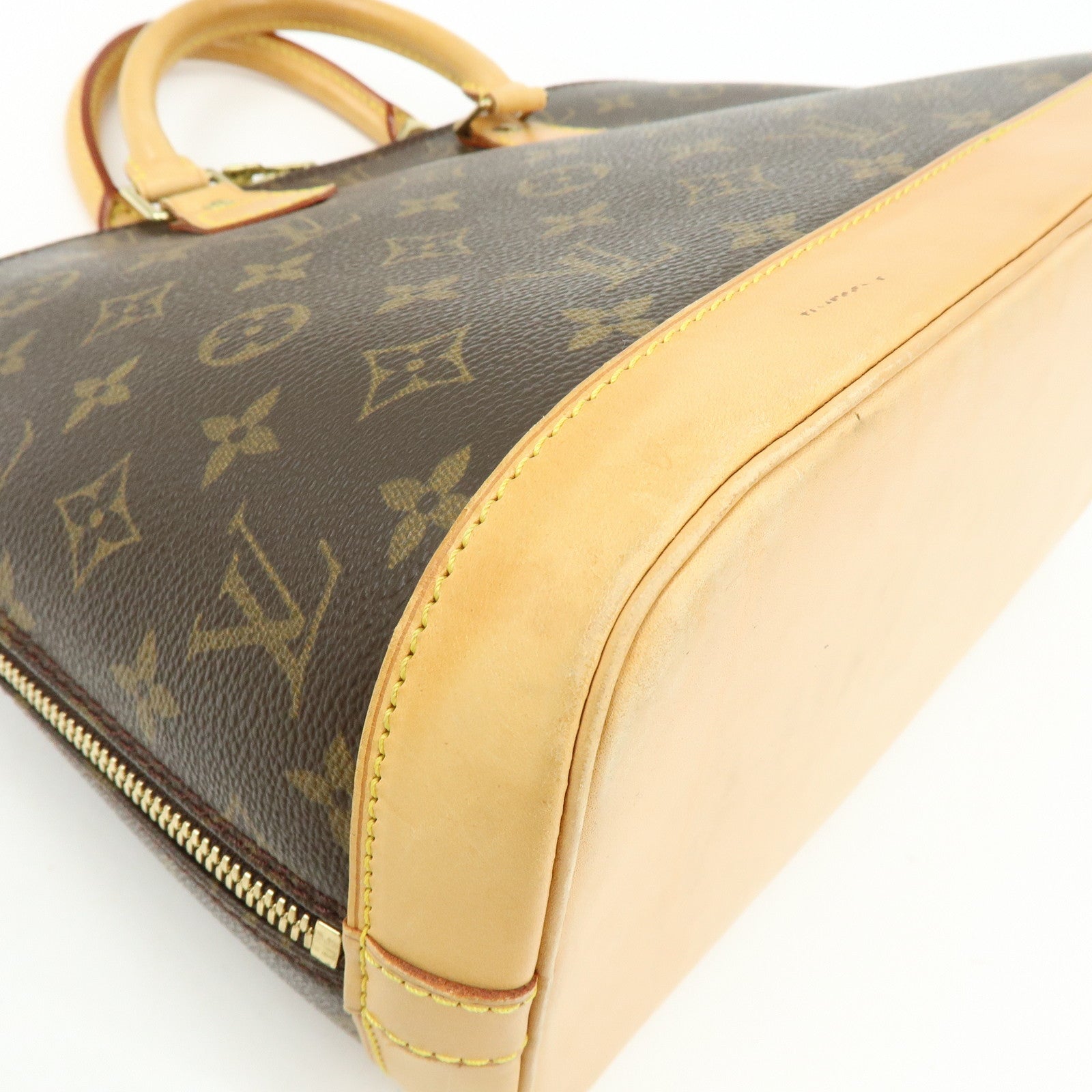 Louis Vuitton Monogram Alma Hand Bag Brown M51130