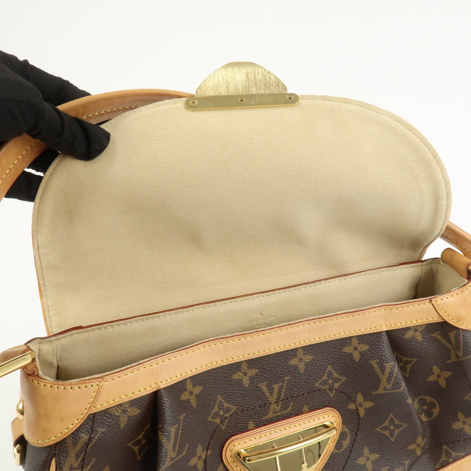 Louis Vuitton Monogram Beverly MM Shoulder Bag Brown M40121