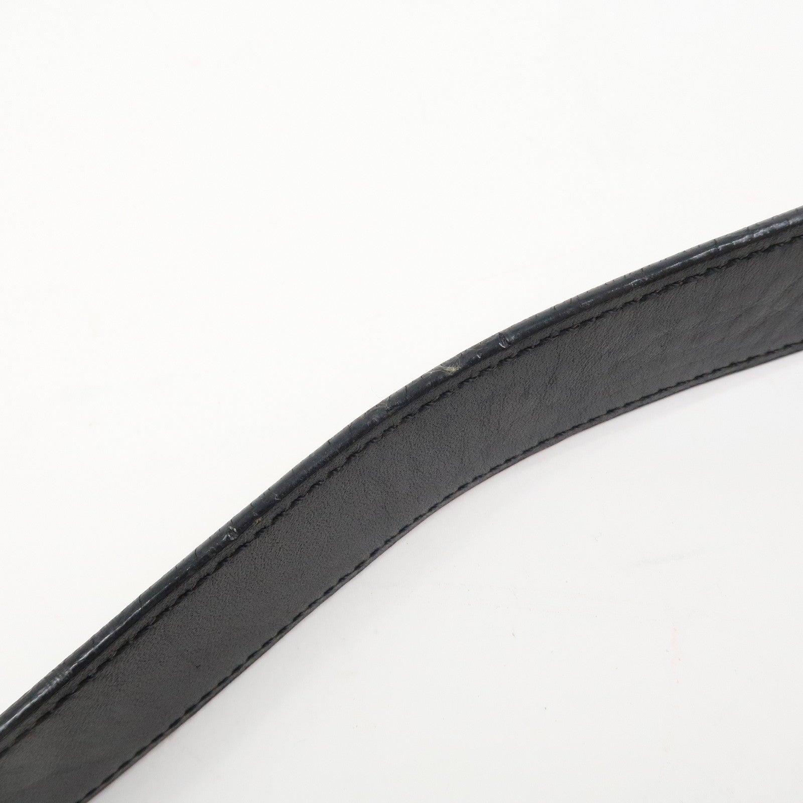 LOEWE Anagram Logo Canvas Leather Shoulder Bag Hand Bag Beige Black