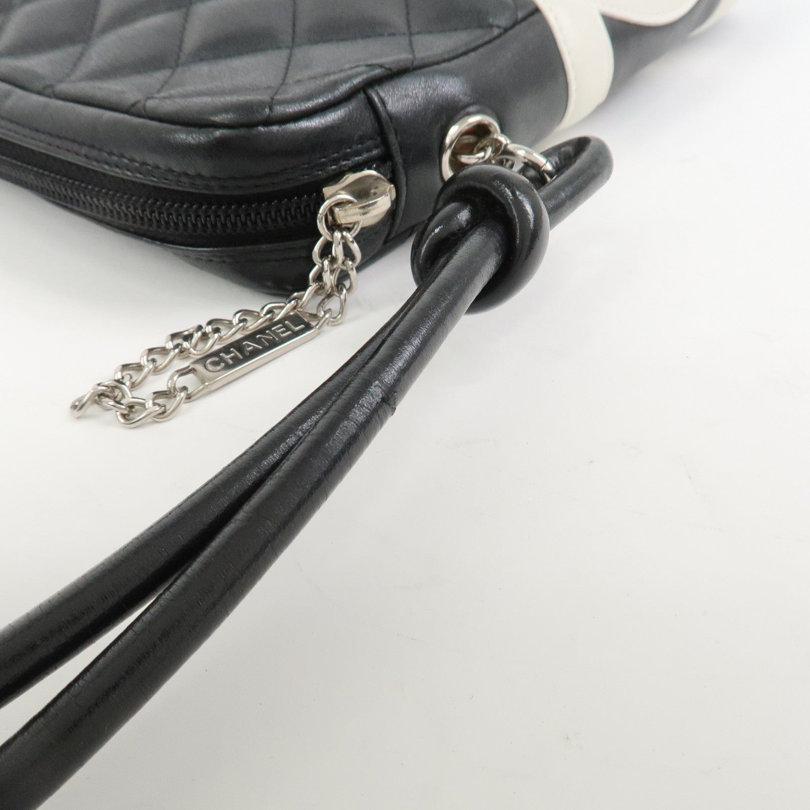 CHANEL Cambon Line Lambskin Medium Pochette Shoulder Bag A25178