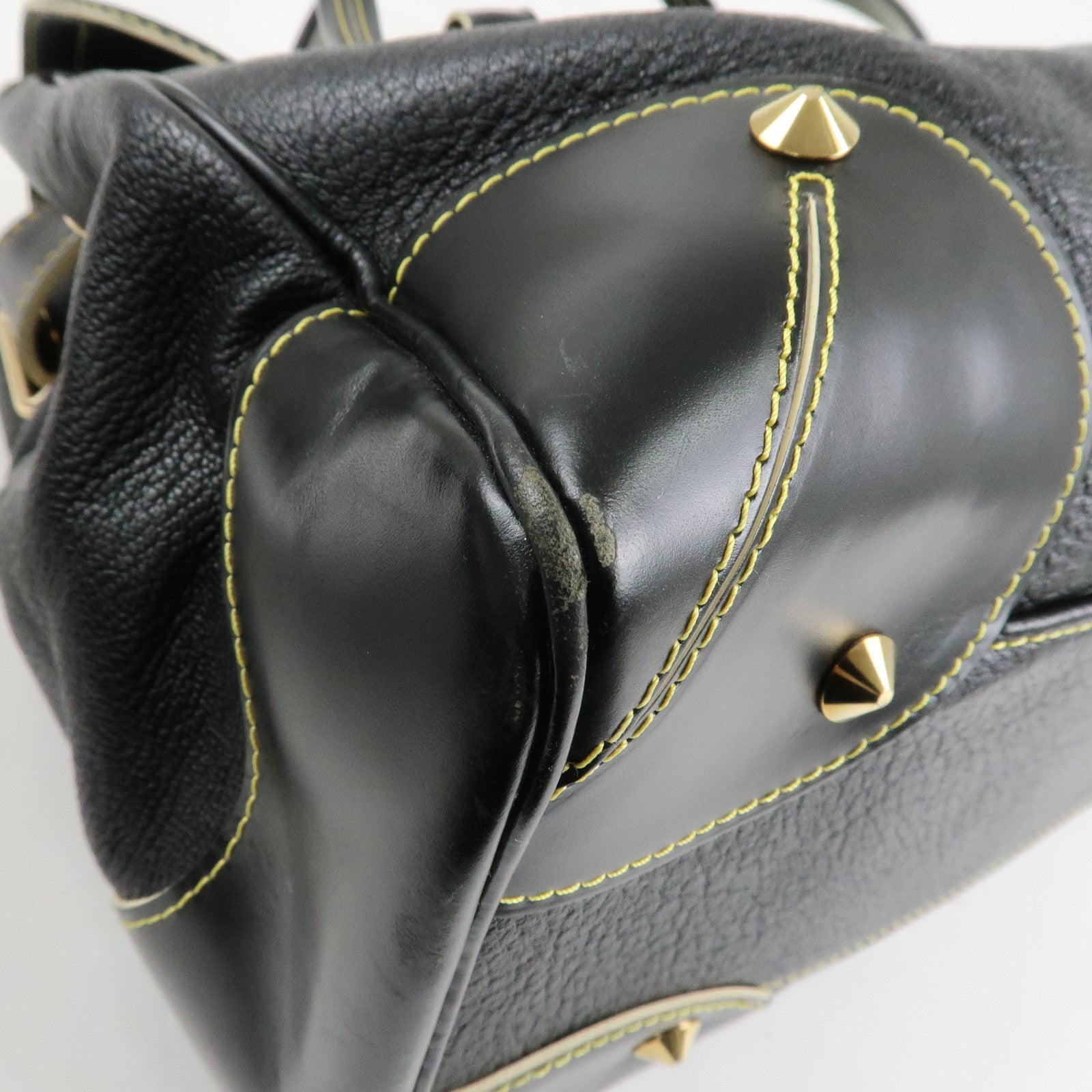 Louis Vuitton Suhali Rhapsody Leather Shoulder Bag Black M95847 Used
