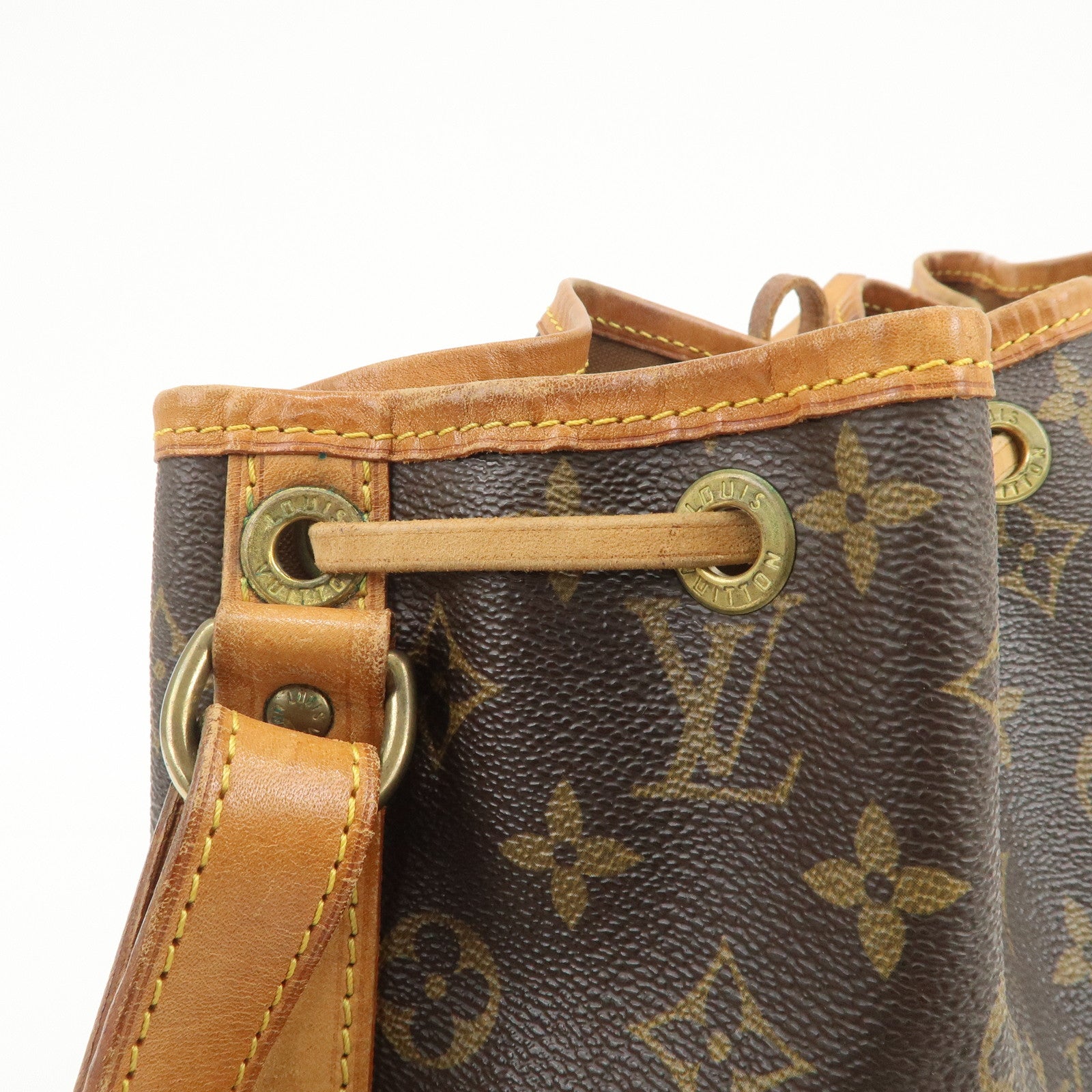 Louis Vuitton Monogram Petit Noe Shoulder Bag Brown M42226