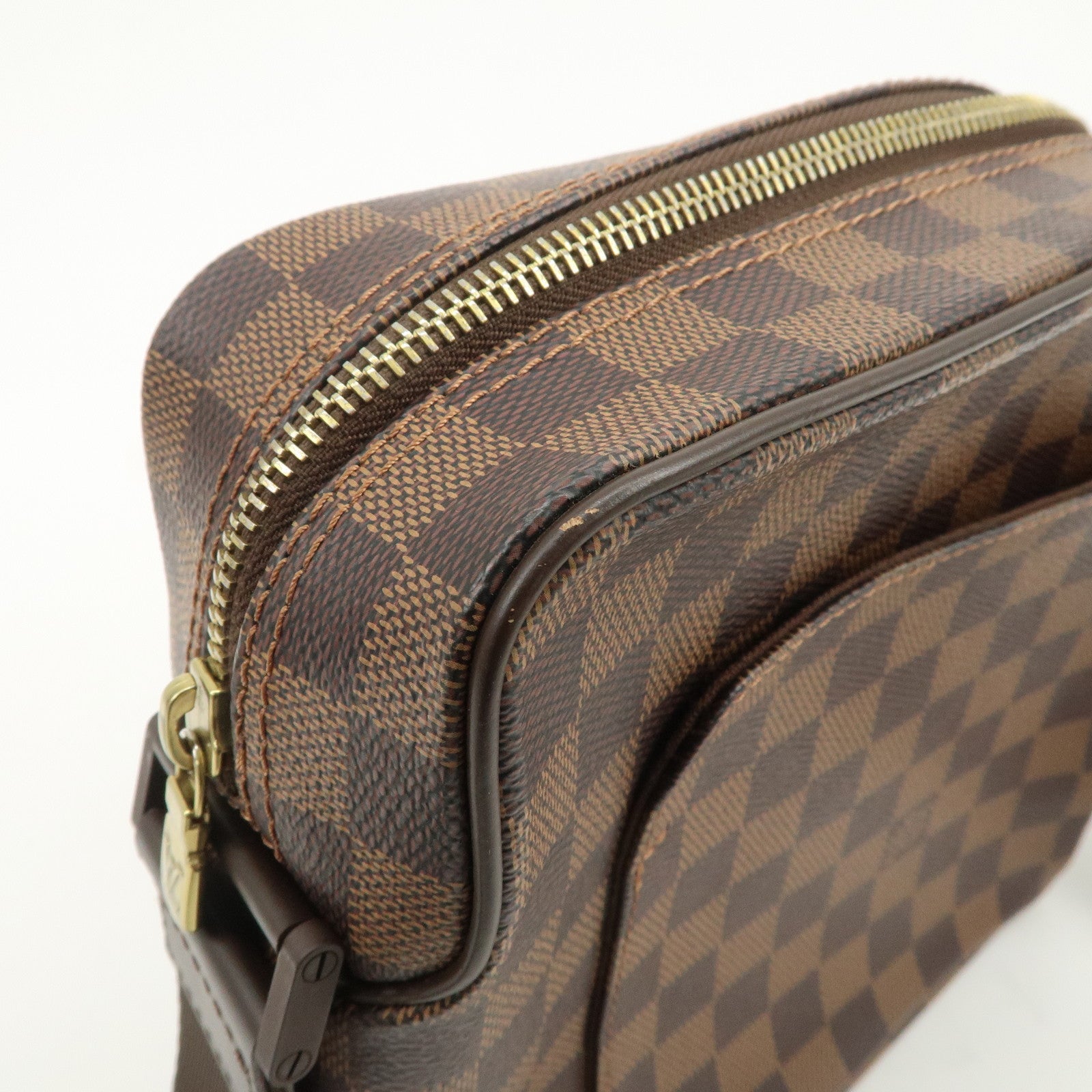 Louis Vuitton Damier Olaf PM Cross Body Shoulder Bag Brown N41442