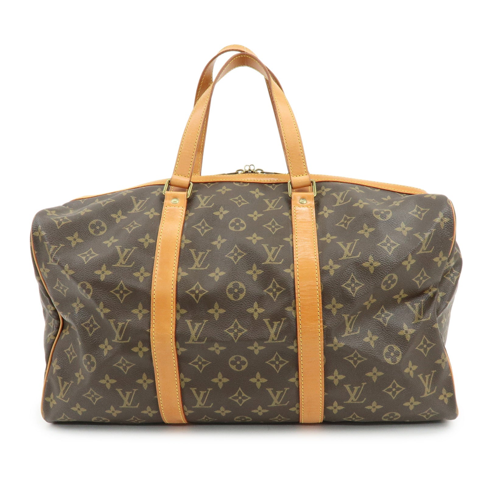 Louis Vuitton Monogram Sac Souple 45 Boston Bag Brown M41624