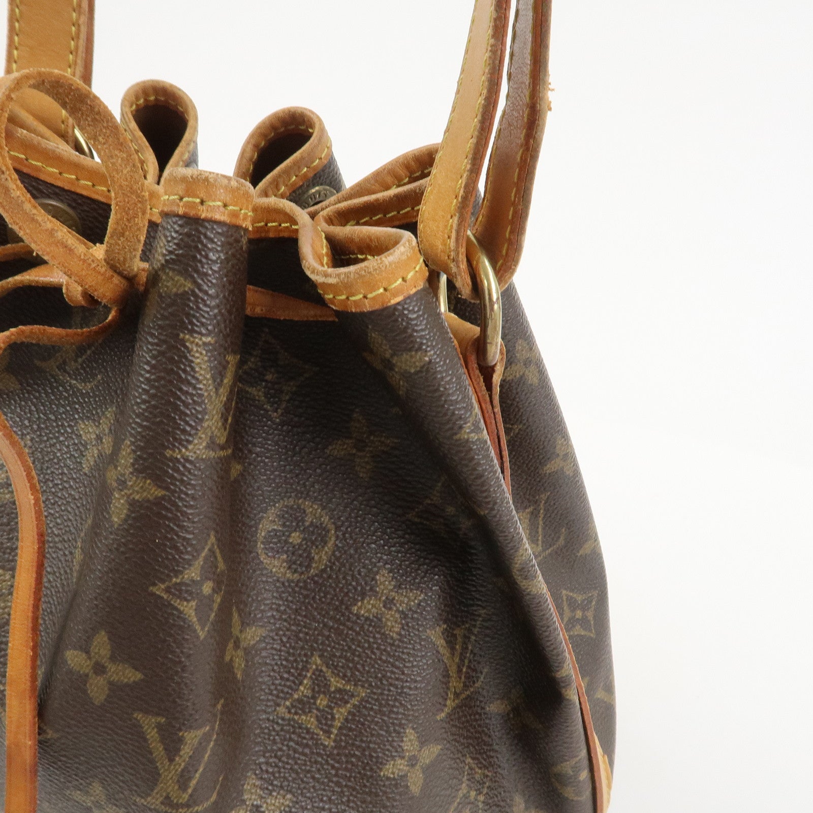 Louis Vuitton Monogram Petit Noe Shoulder Bag Brown M42226