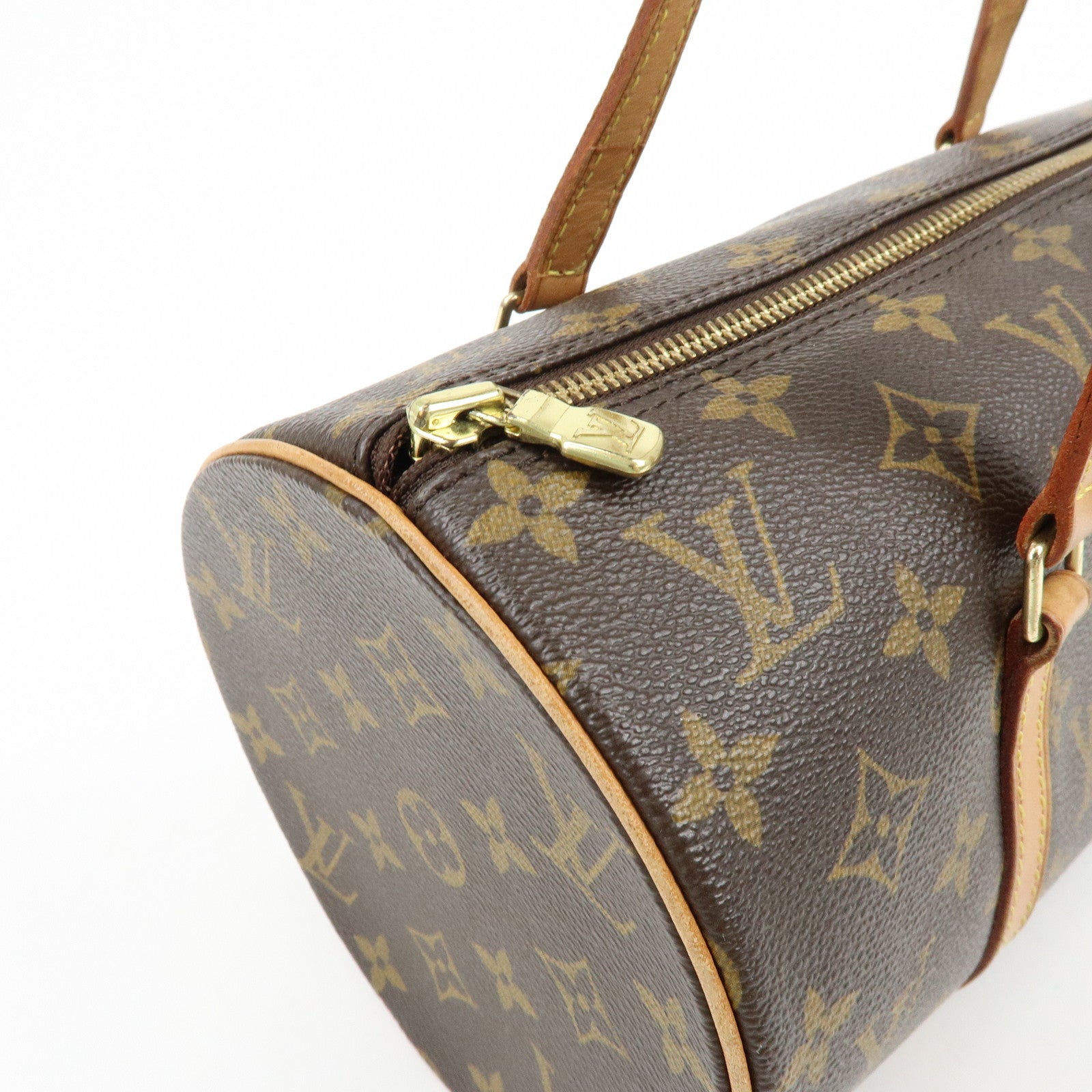 Louis Vuitton Monogram Papillon 30 Hand Bag Brown M51385
