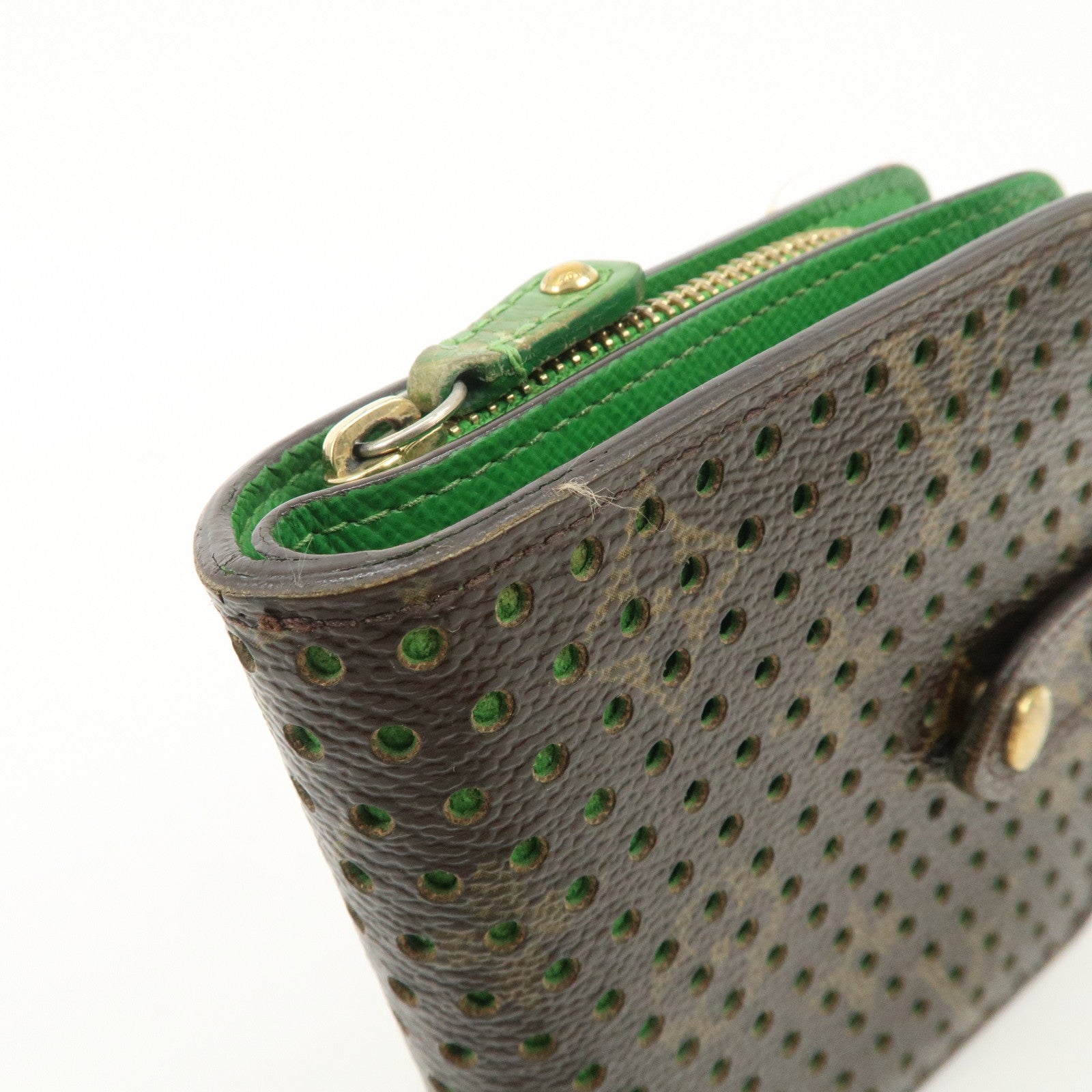 Louis Vuitton Monogram Perfore Compact Zip Bi-fold Wallet M95218