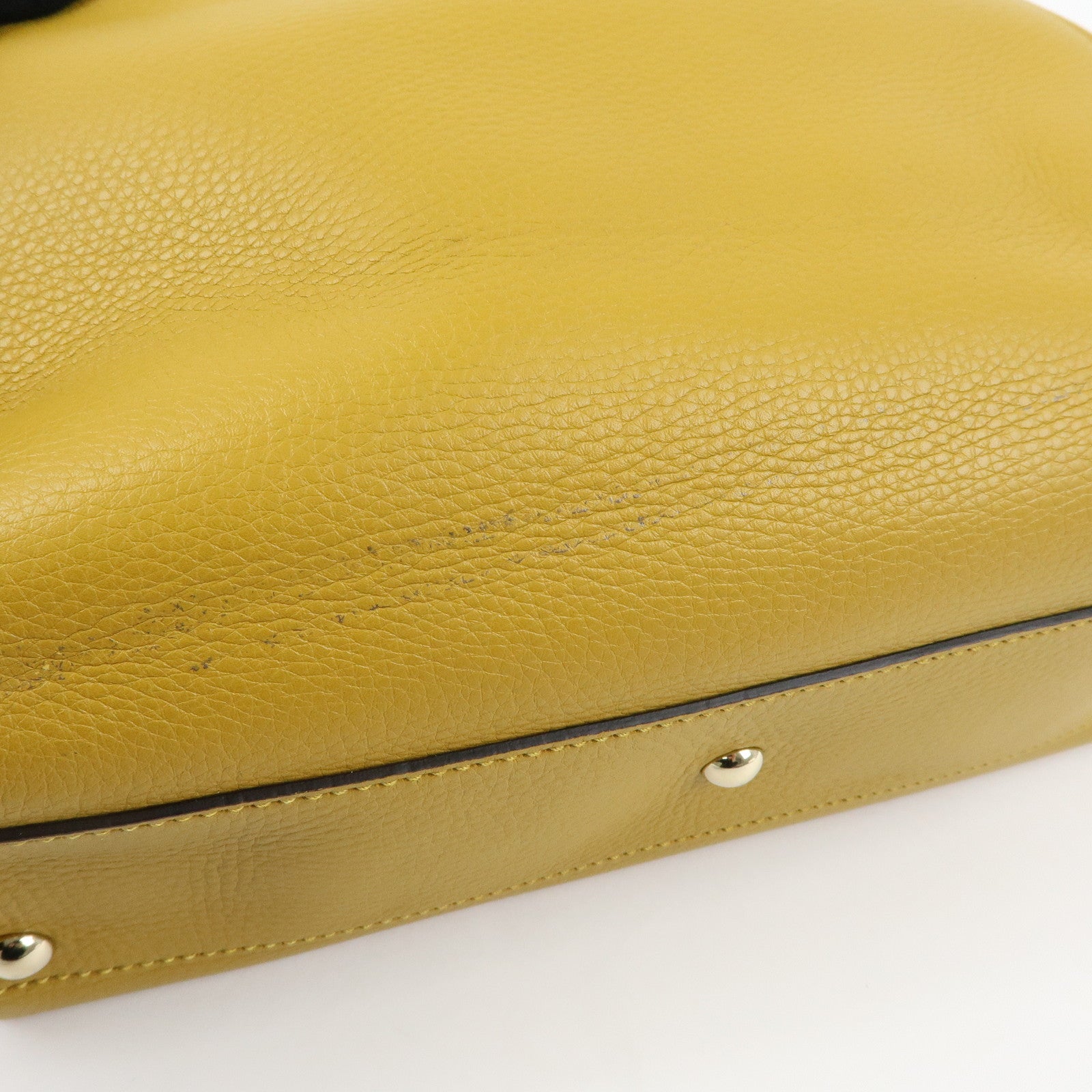 GUCCI Bamboo Leather 2Way Bag GUCCI 50years in Japan Mustard 336032