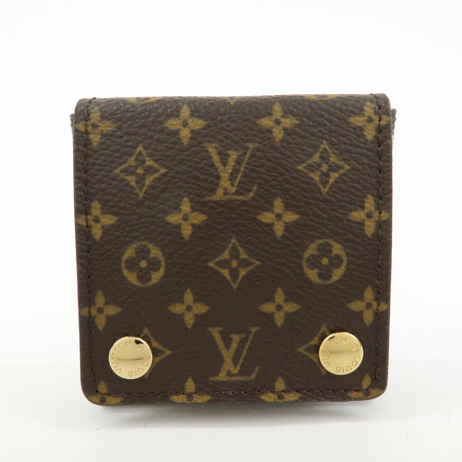Louis Vuitton Monogram Set of 2 Jewelry Case Brown Used