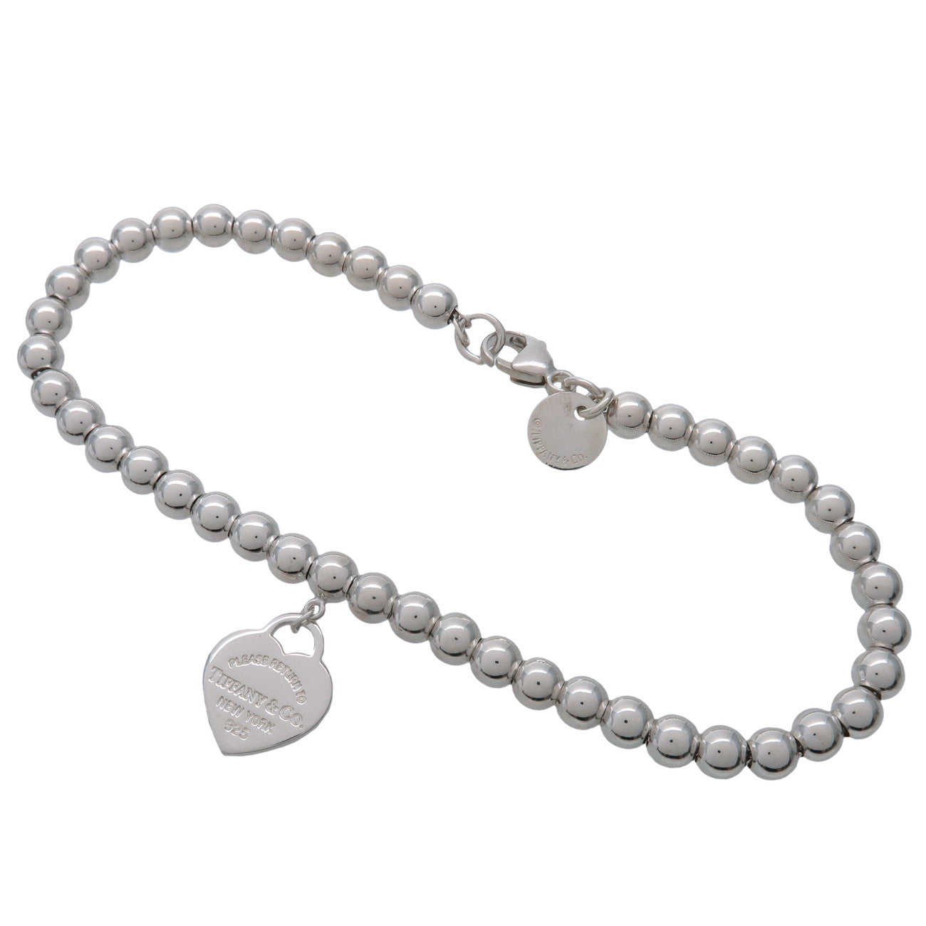 Tiffany & Co Return to Tiffany Mini Heart Tag Beads Bracelet SV925