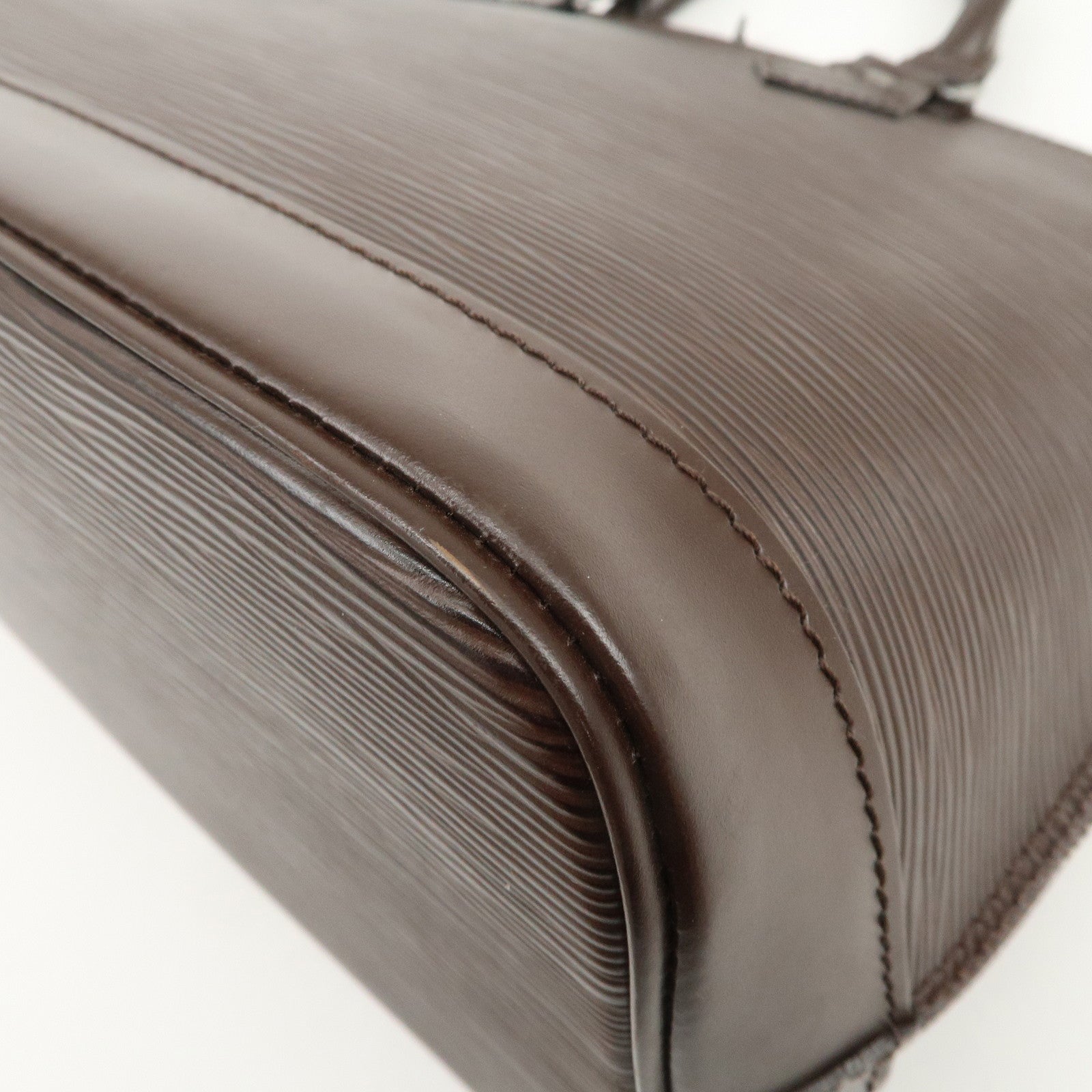 Louis Vuitton Epi Leather Alma Hand Bag Mocha M5214D