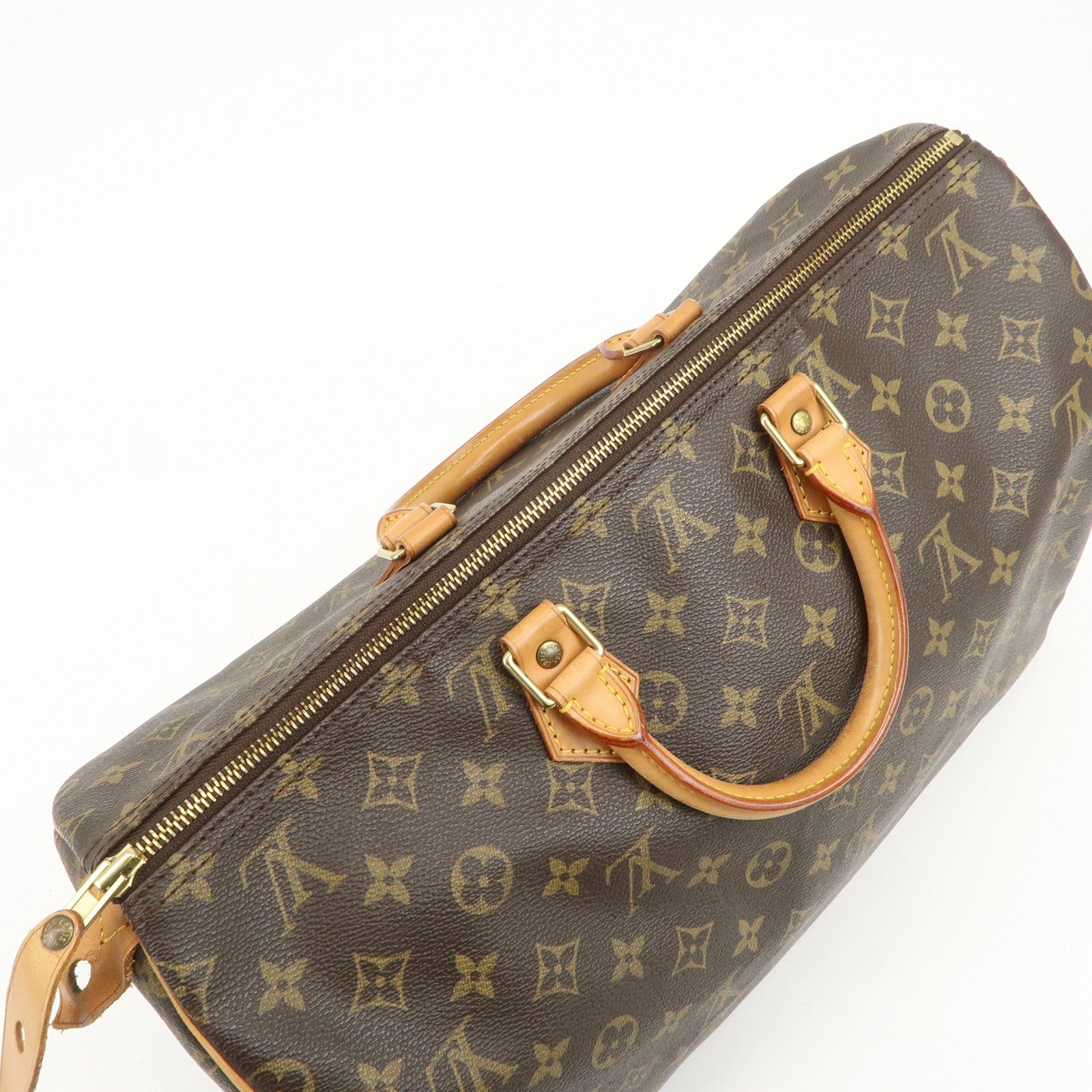 Louis Vuitton Monogram Speedy 40 Hand Bag Boston Bag Brown M41522