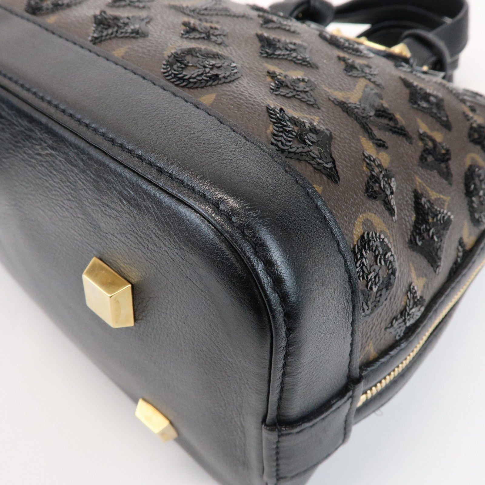 Louis Vuitton Monogram Eclipse Alma Hand Bag Noir M40246
