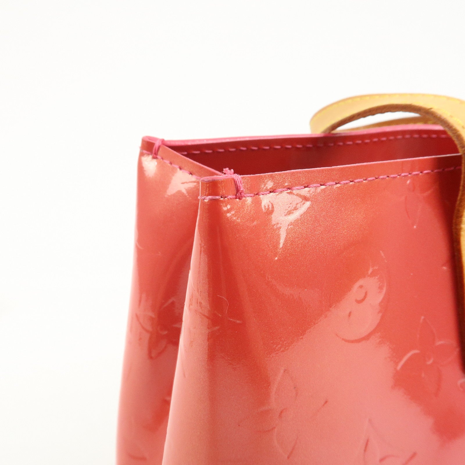 Louis Vuitton Monogram Vernis Lead PM Hand Bag Framboise M9132F